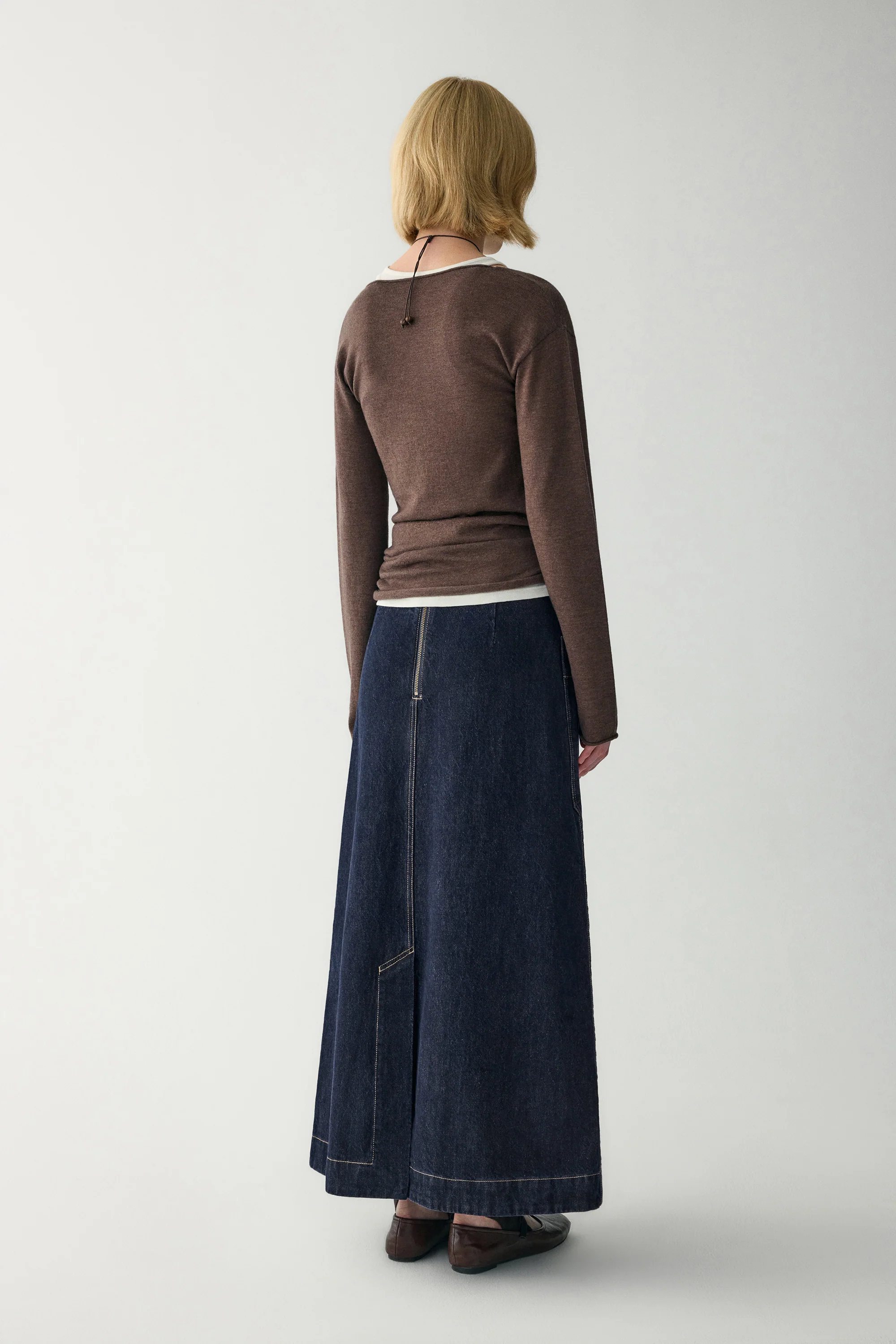 A-Line Denim Skirt - Image 8