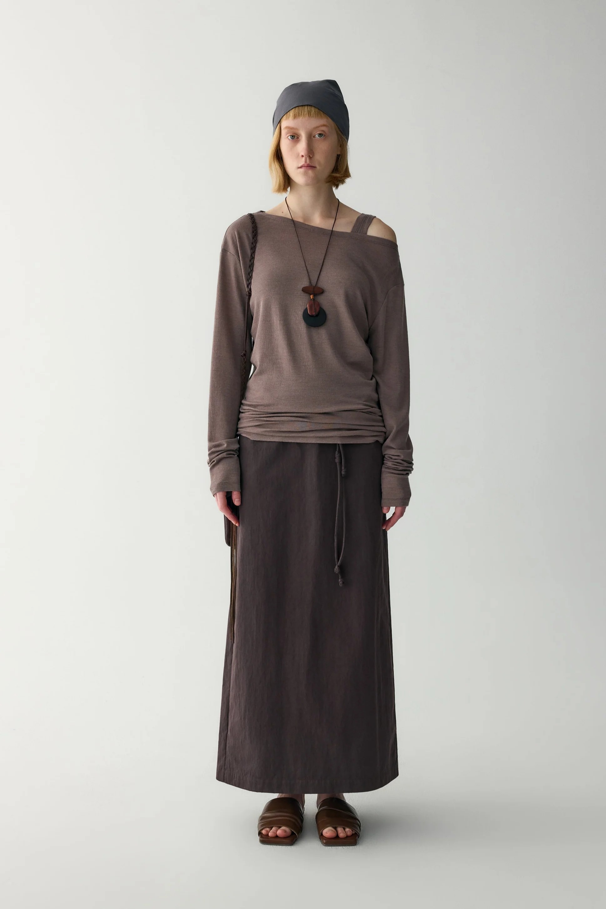 Straight Midi Skirt With Handmade Belt - Image 16