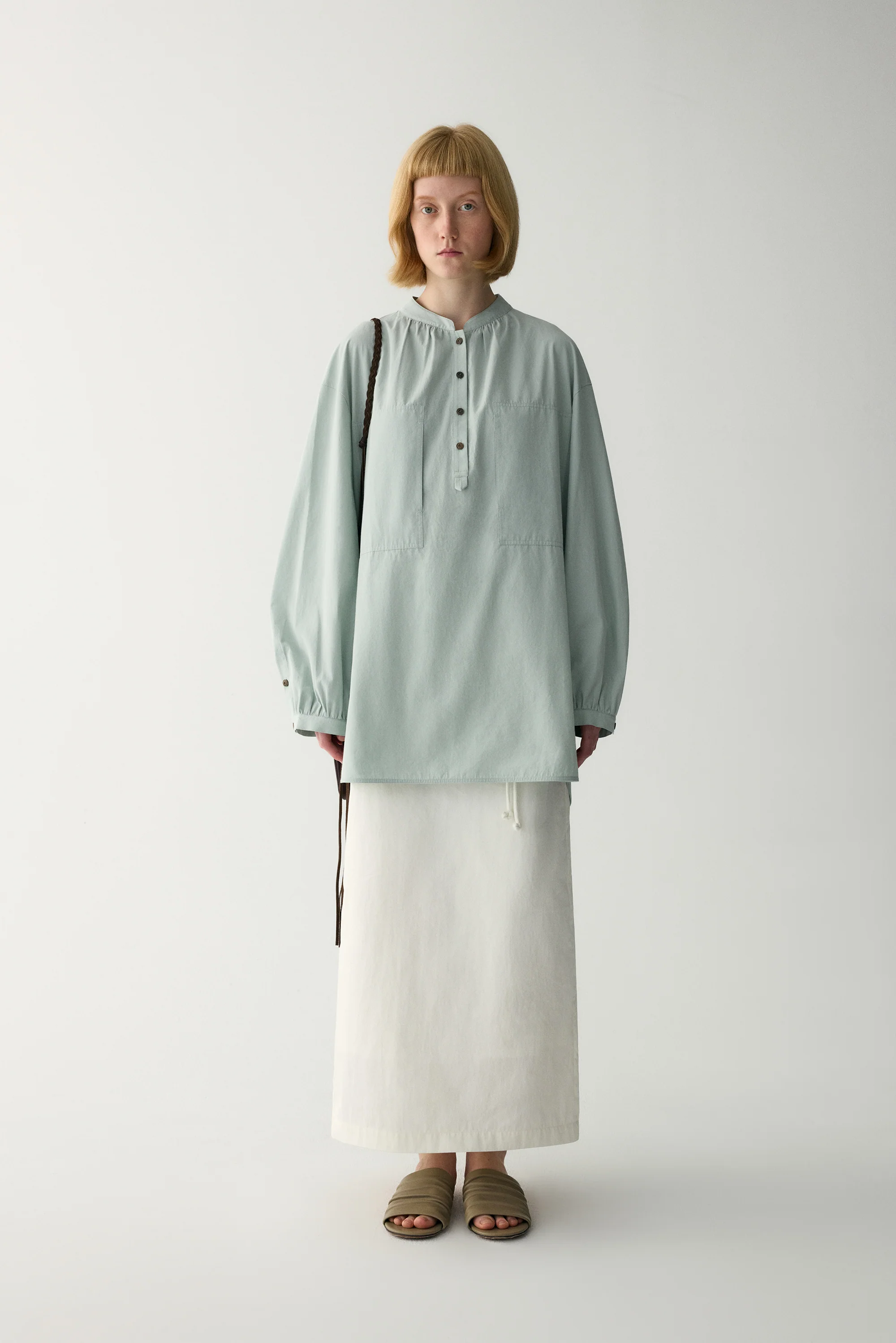 Straight Midi Skirt With Handmade Belt - Image 5