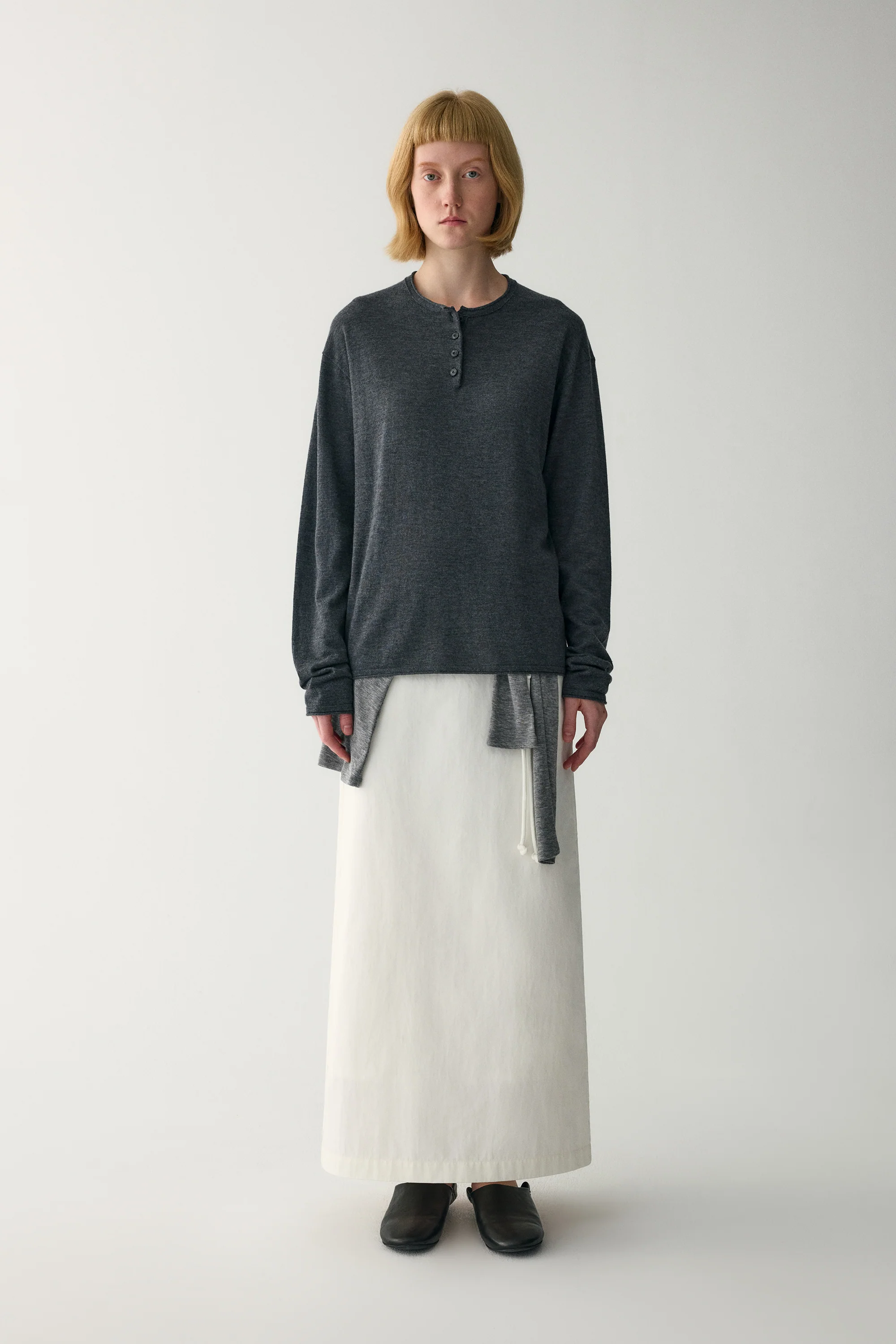 Straight Midi Skirt With Handmade Belt - Image 6