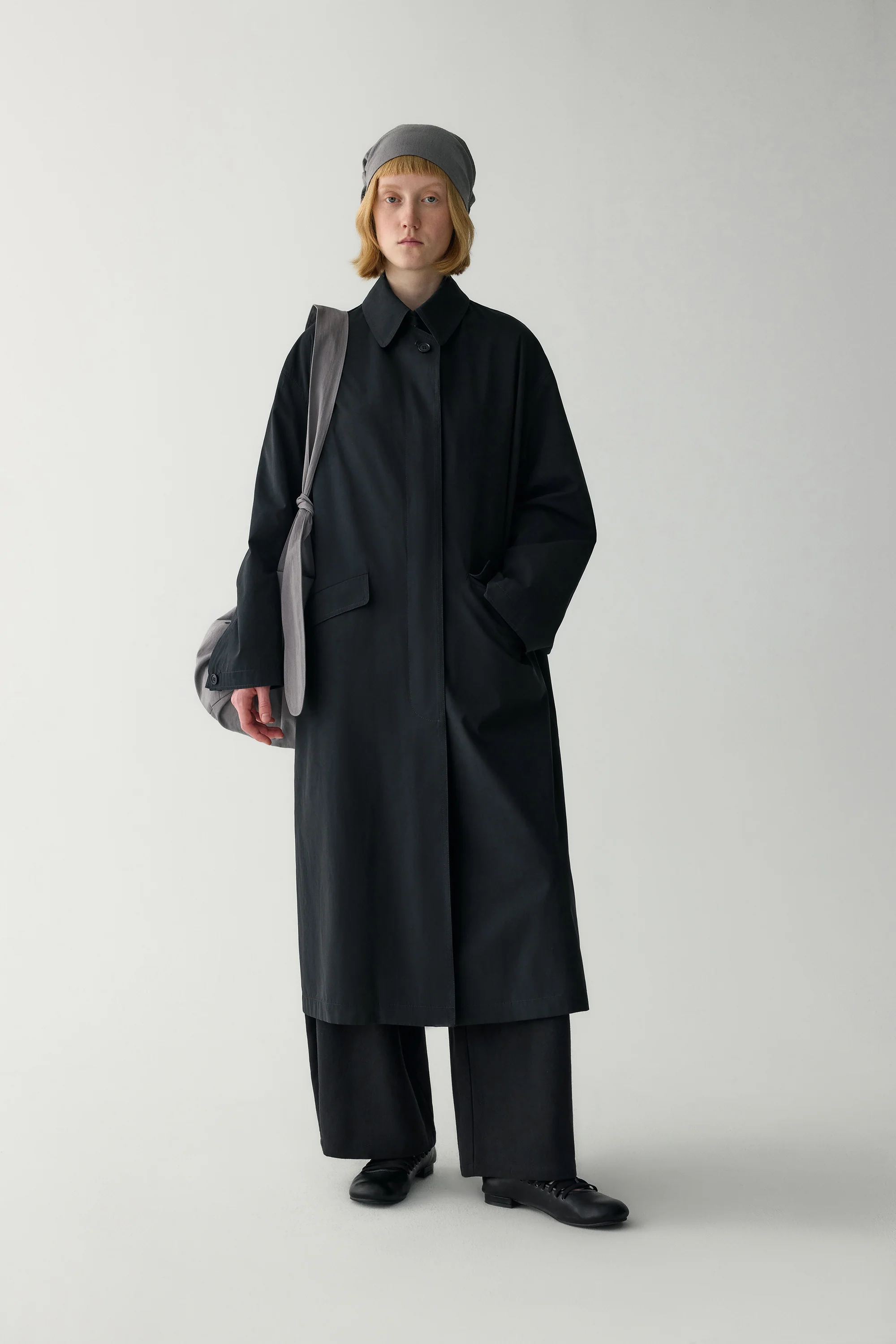 Peach Skin Trench Coat - Image 14