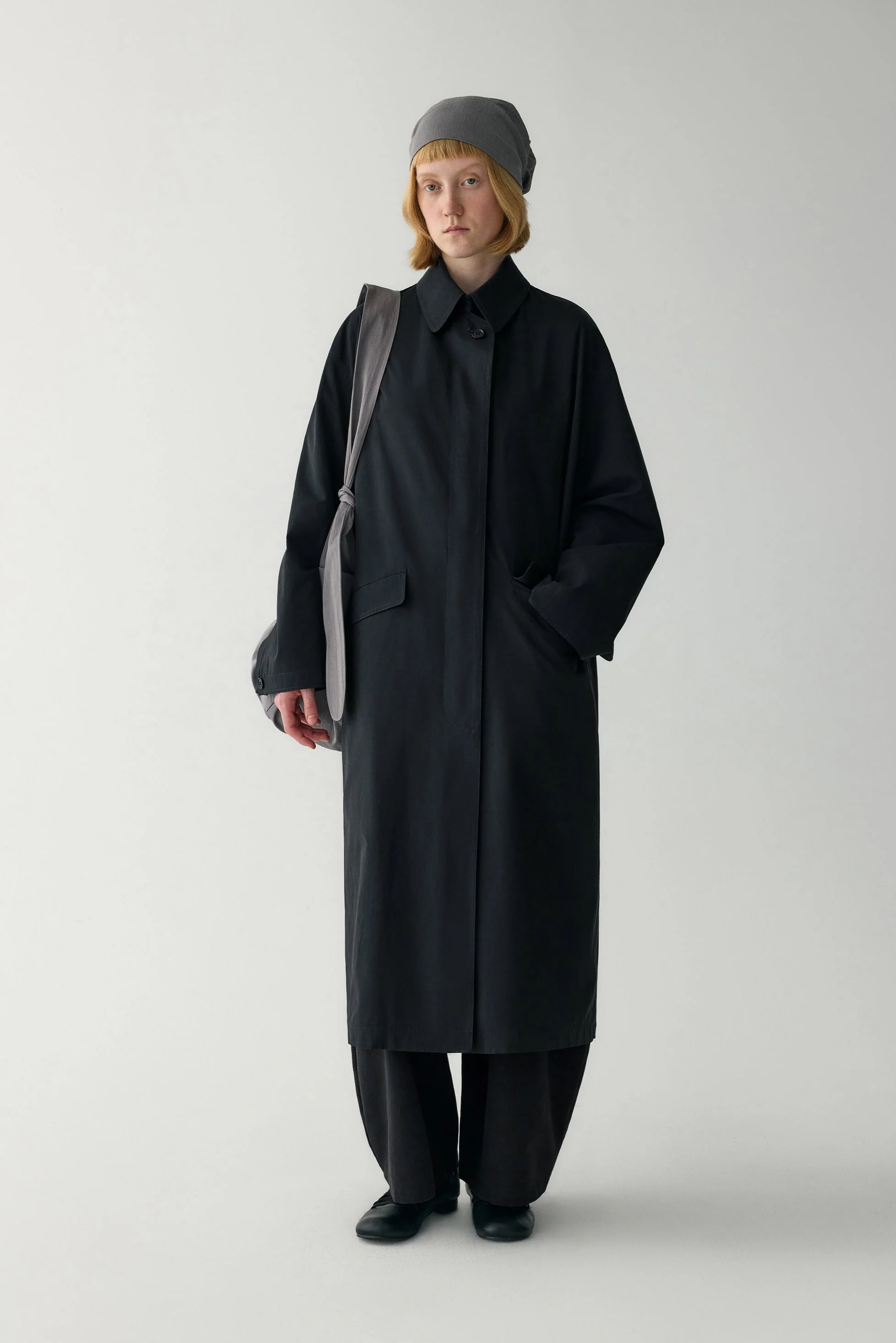Peach Skin Trench Coat - Image 15