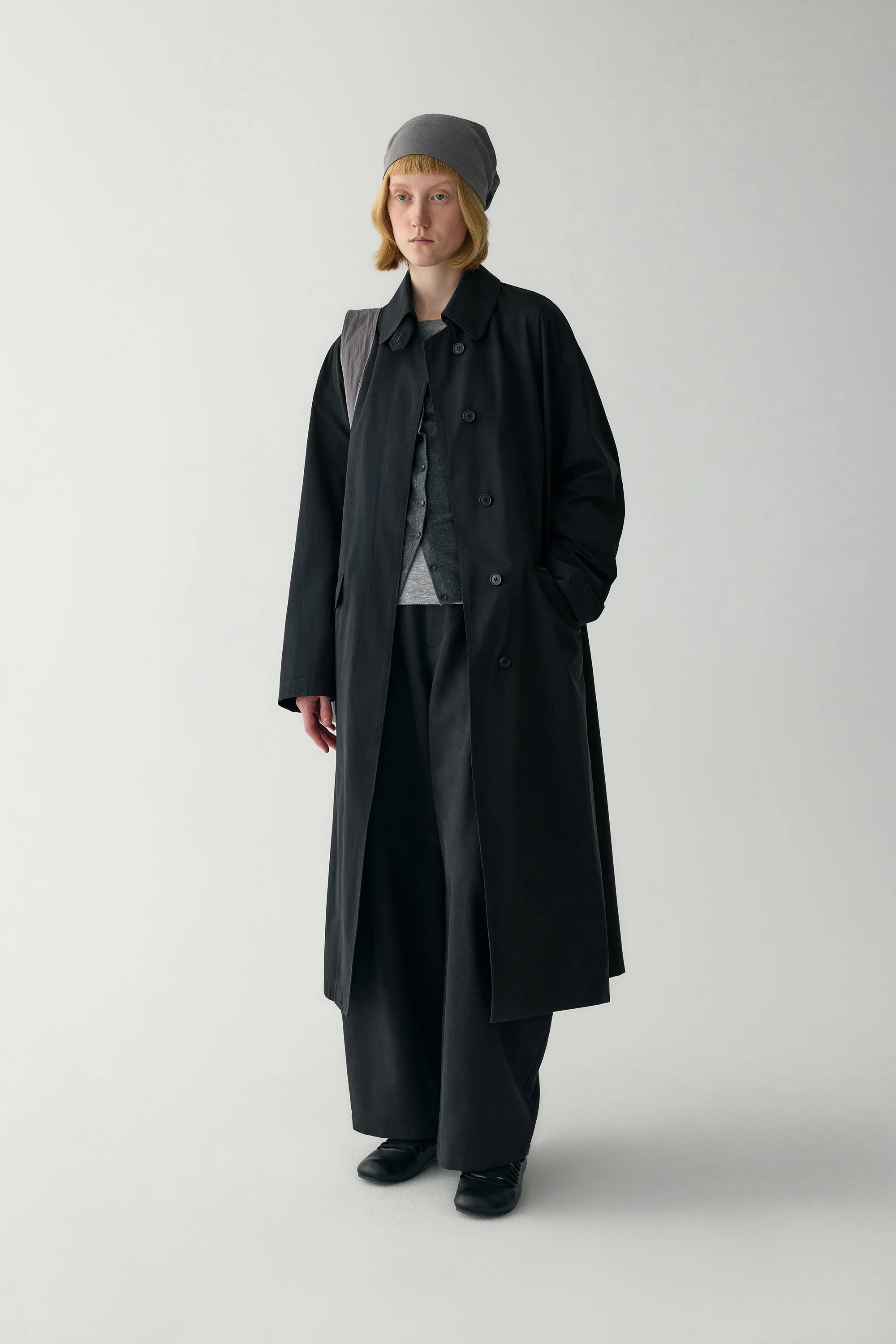 Peach Skin Trench Coat - Image 17