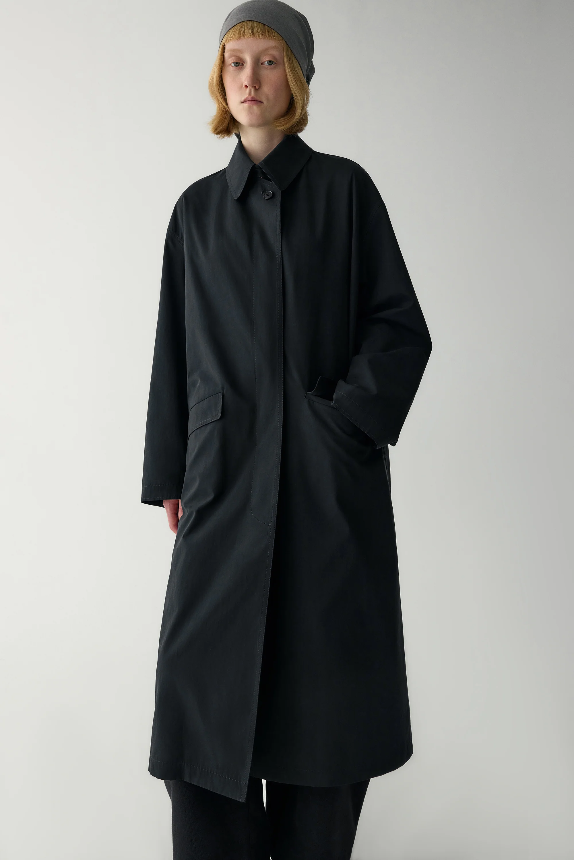 Peach Skin Trench Coat - Image 19