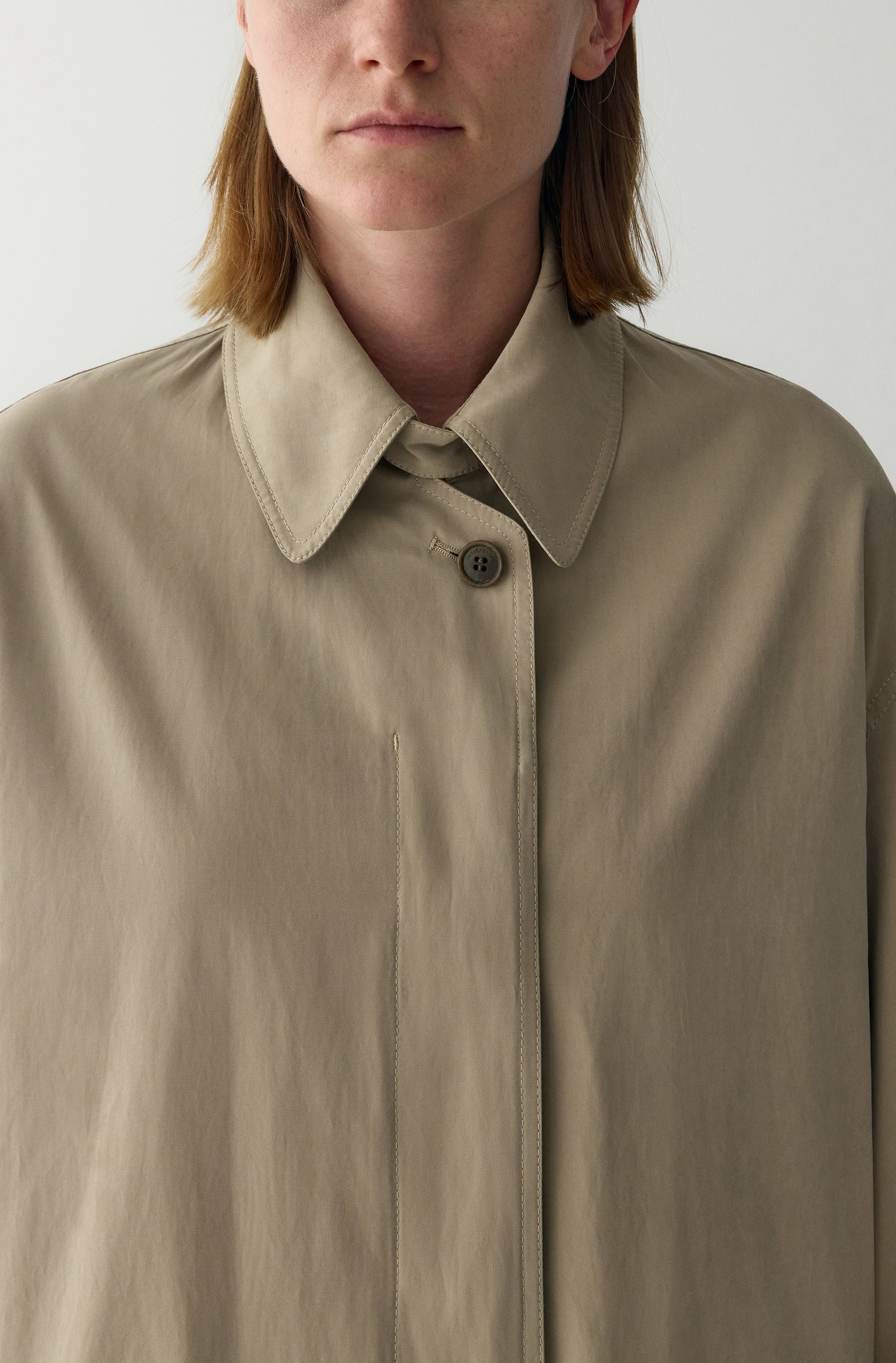 Peach Skin Trench Coat - Image 9