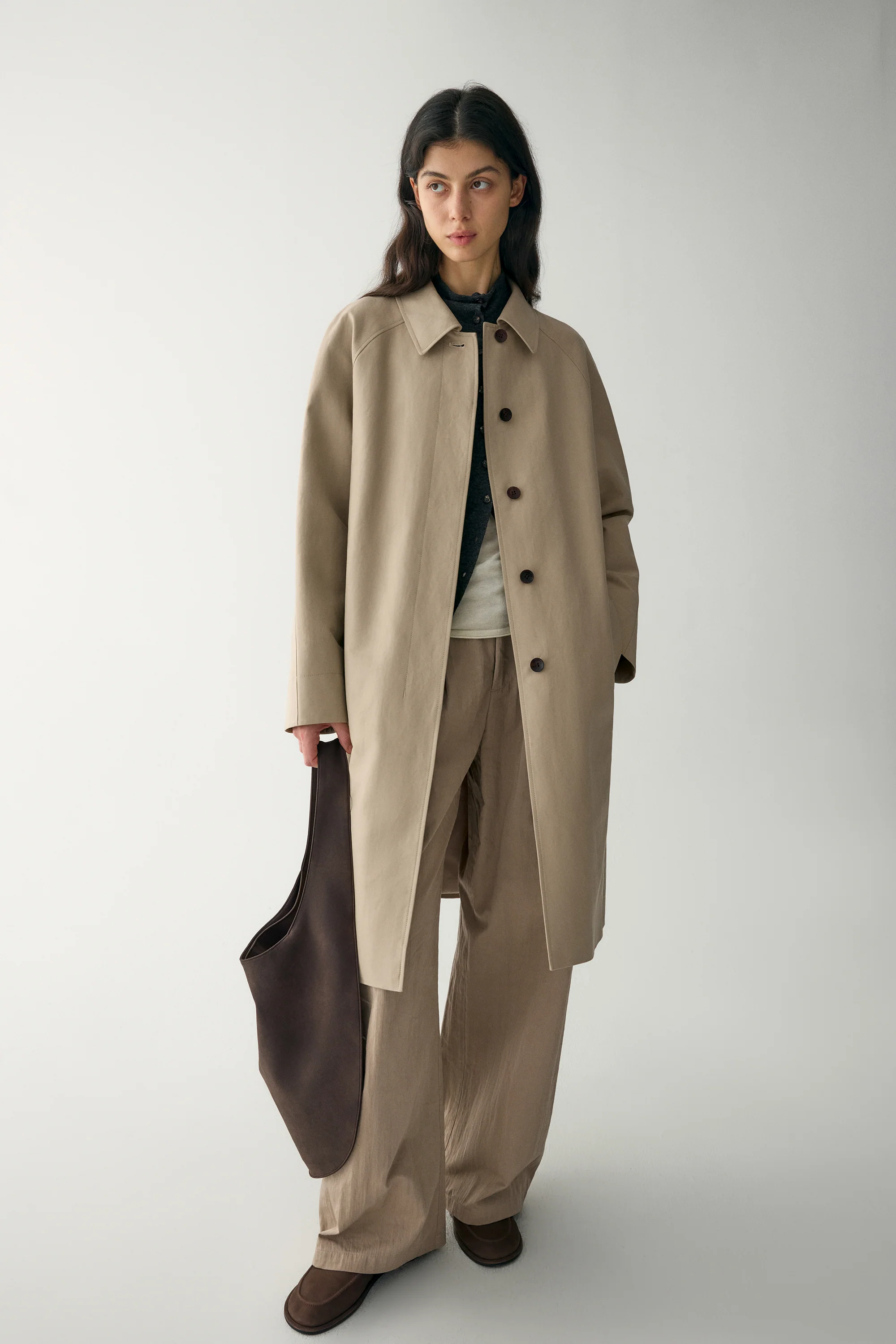 Straight-Cut Trench Coat - Image 3