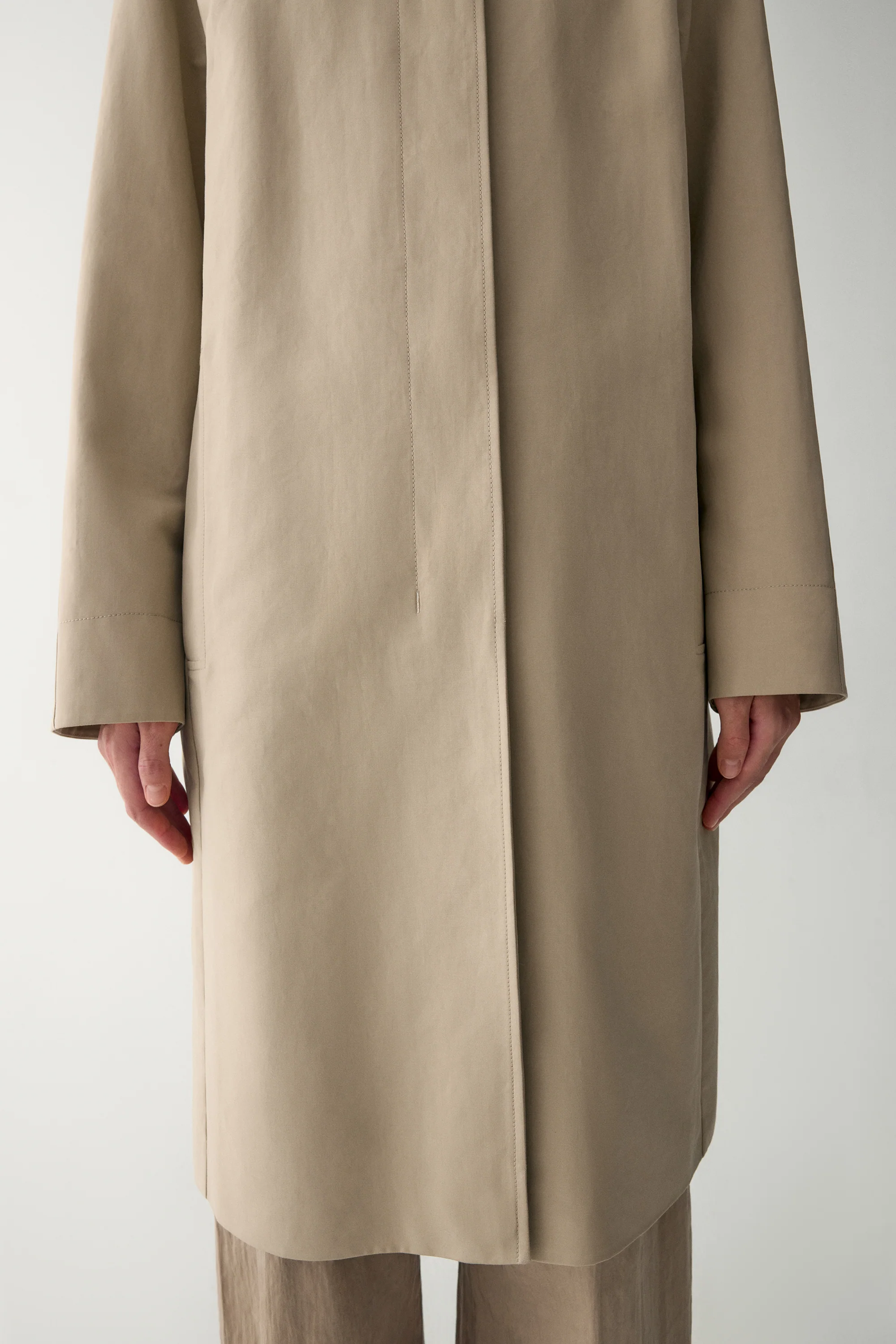 Straight-Cut Trench Coat - Image 8