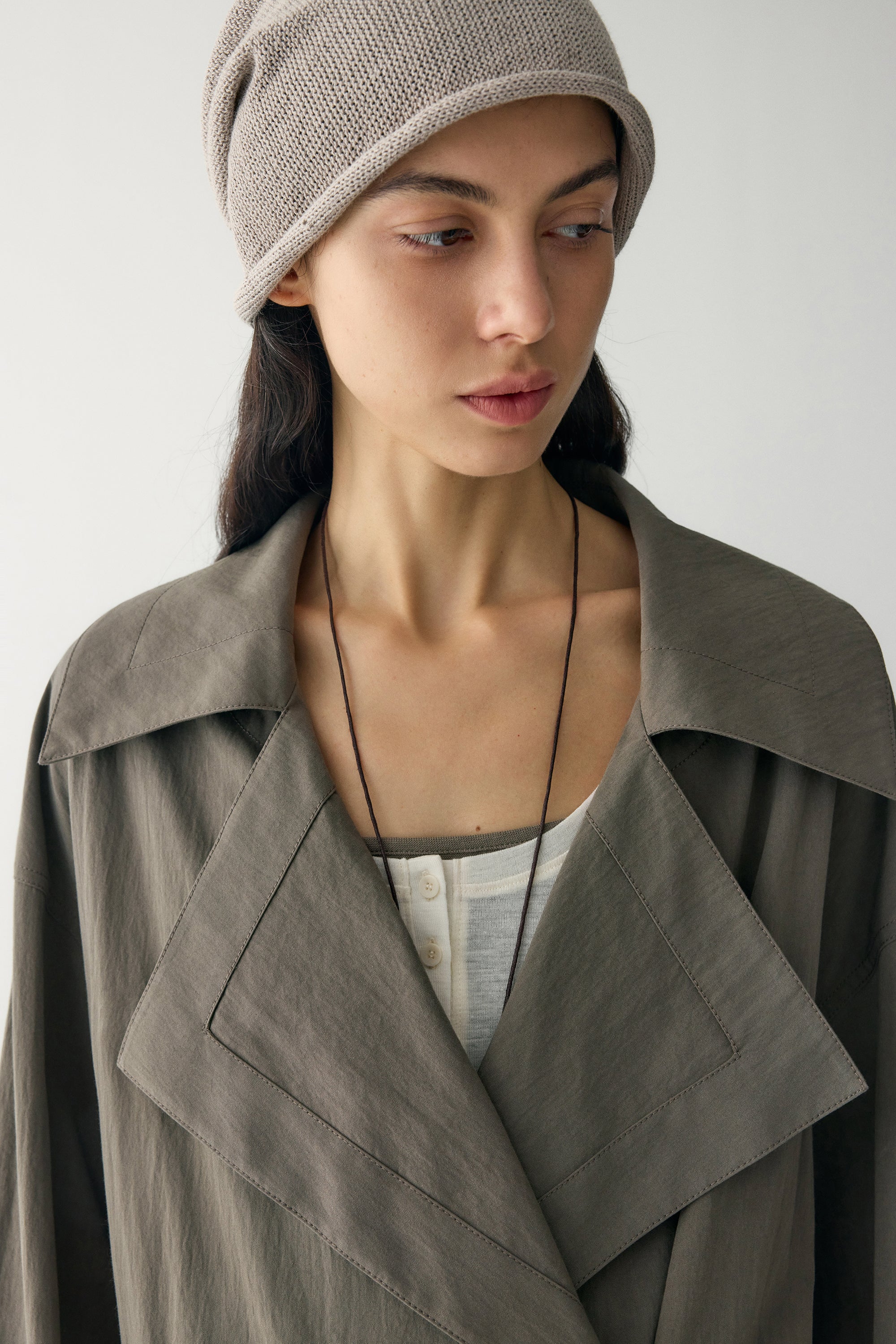 Wide Lapel Trench Coat - Image 10
