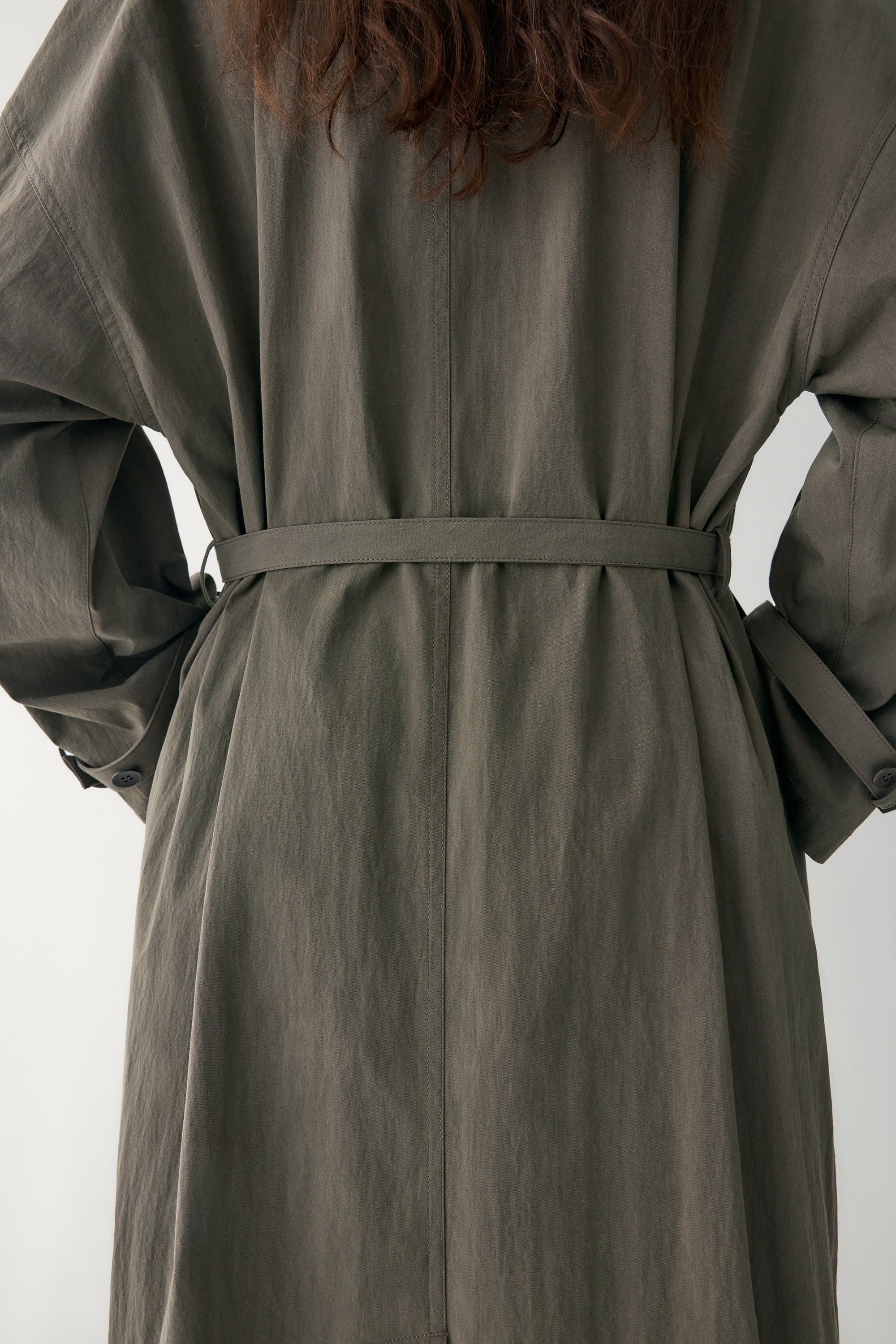 Wide Lapel Trench Coat - Image 14
