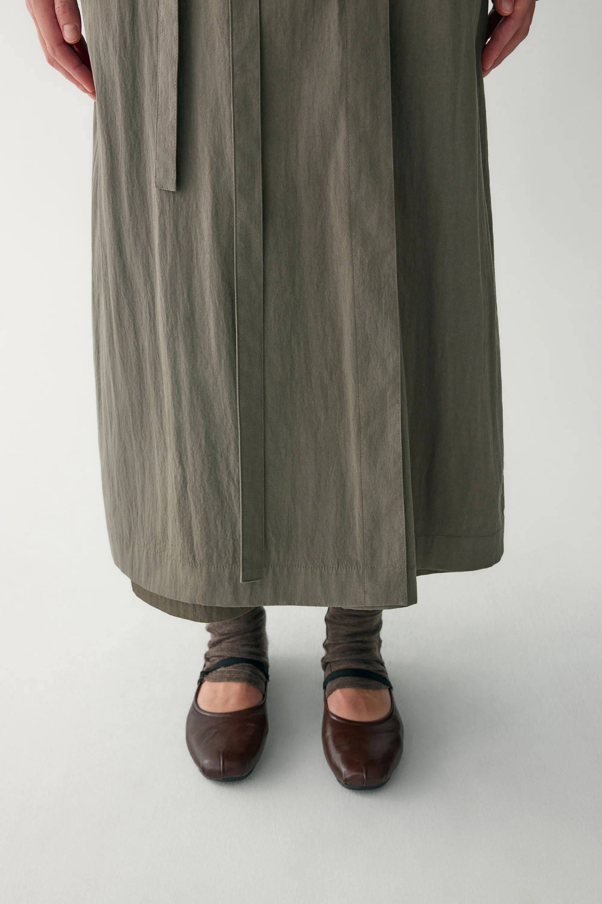 Wide Lapel Trench Coat - Image 15