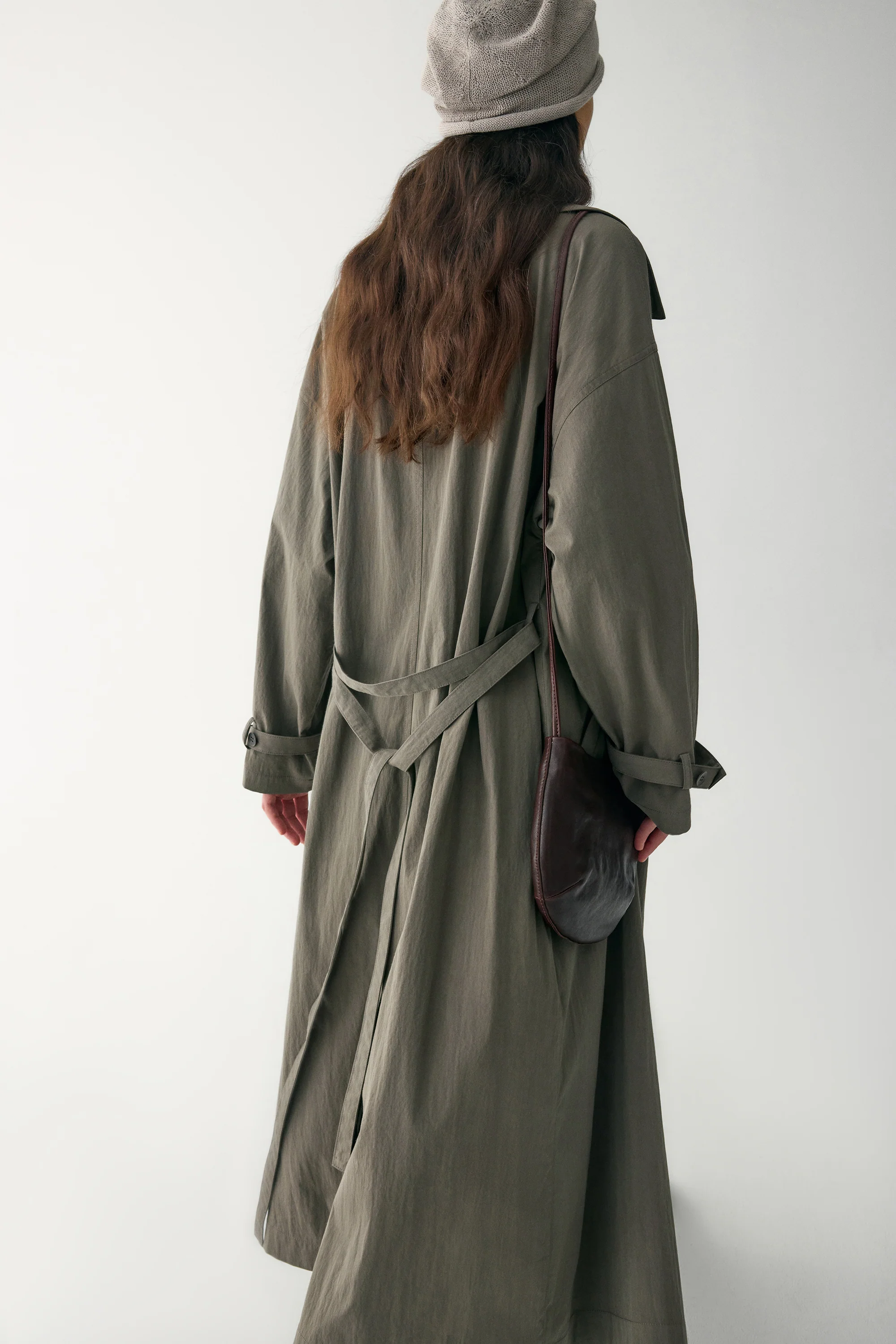 Wide Lapel Trench Coat - Image 8