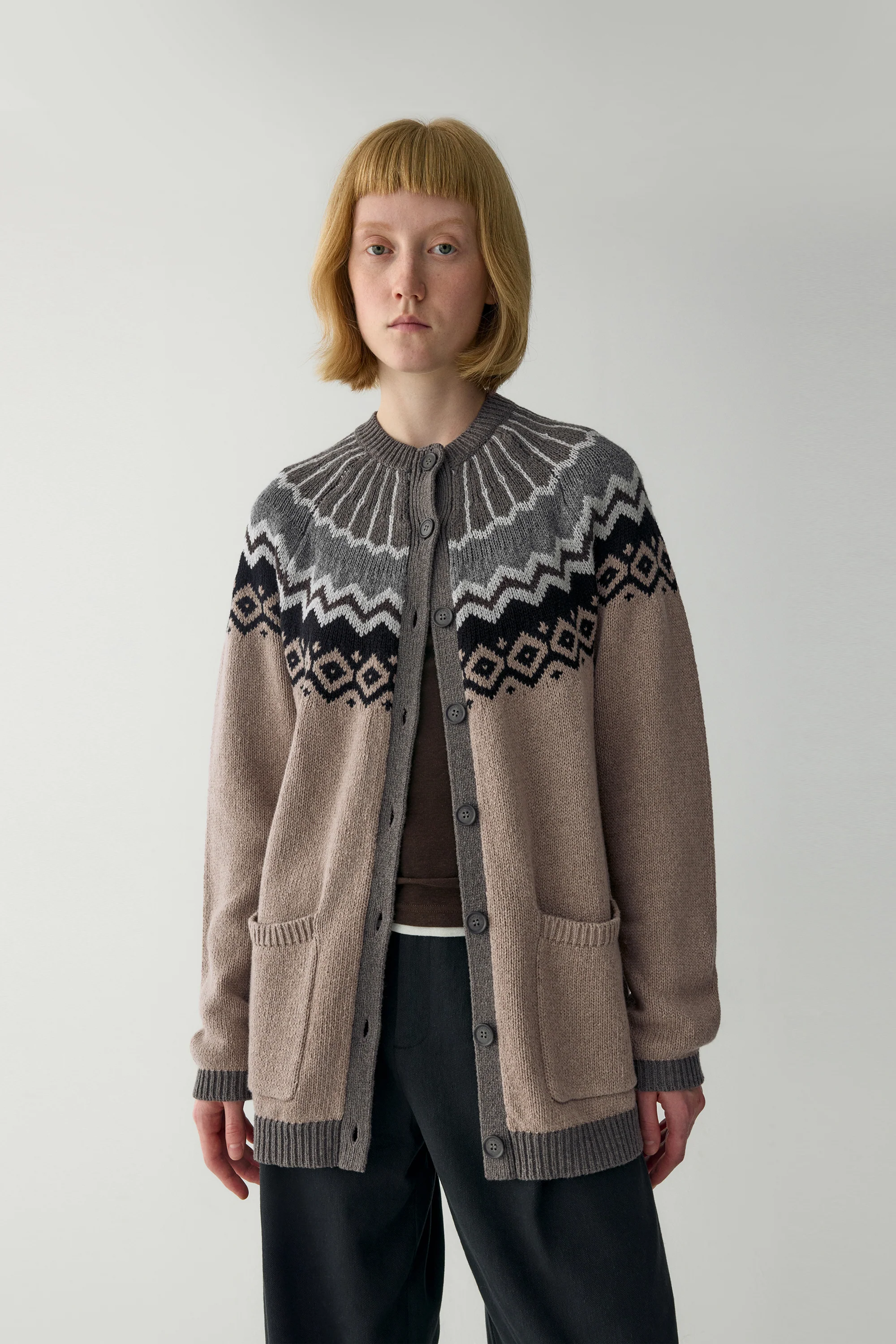 Fair Isle Wool Cardigan