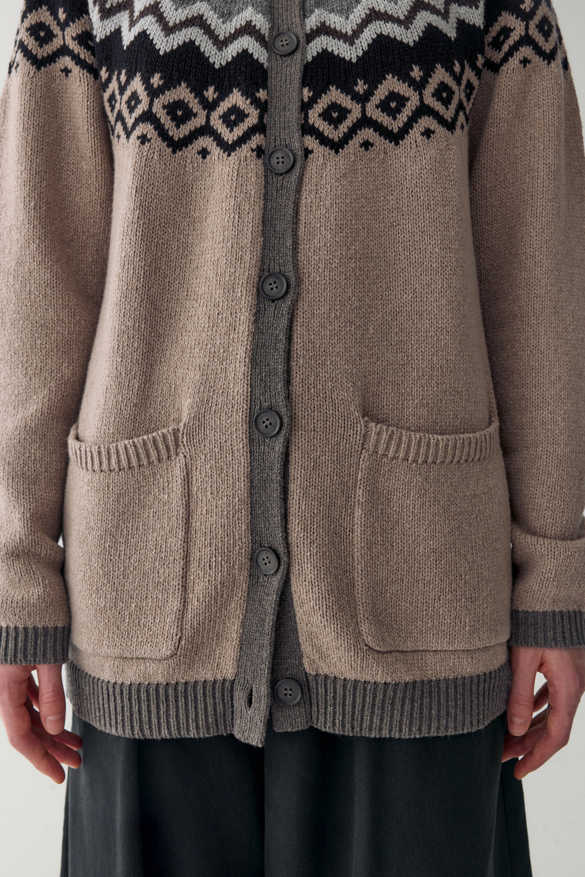 Fair Isle Wool Cardigan - Image 12