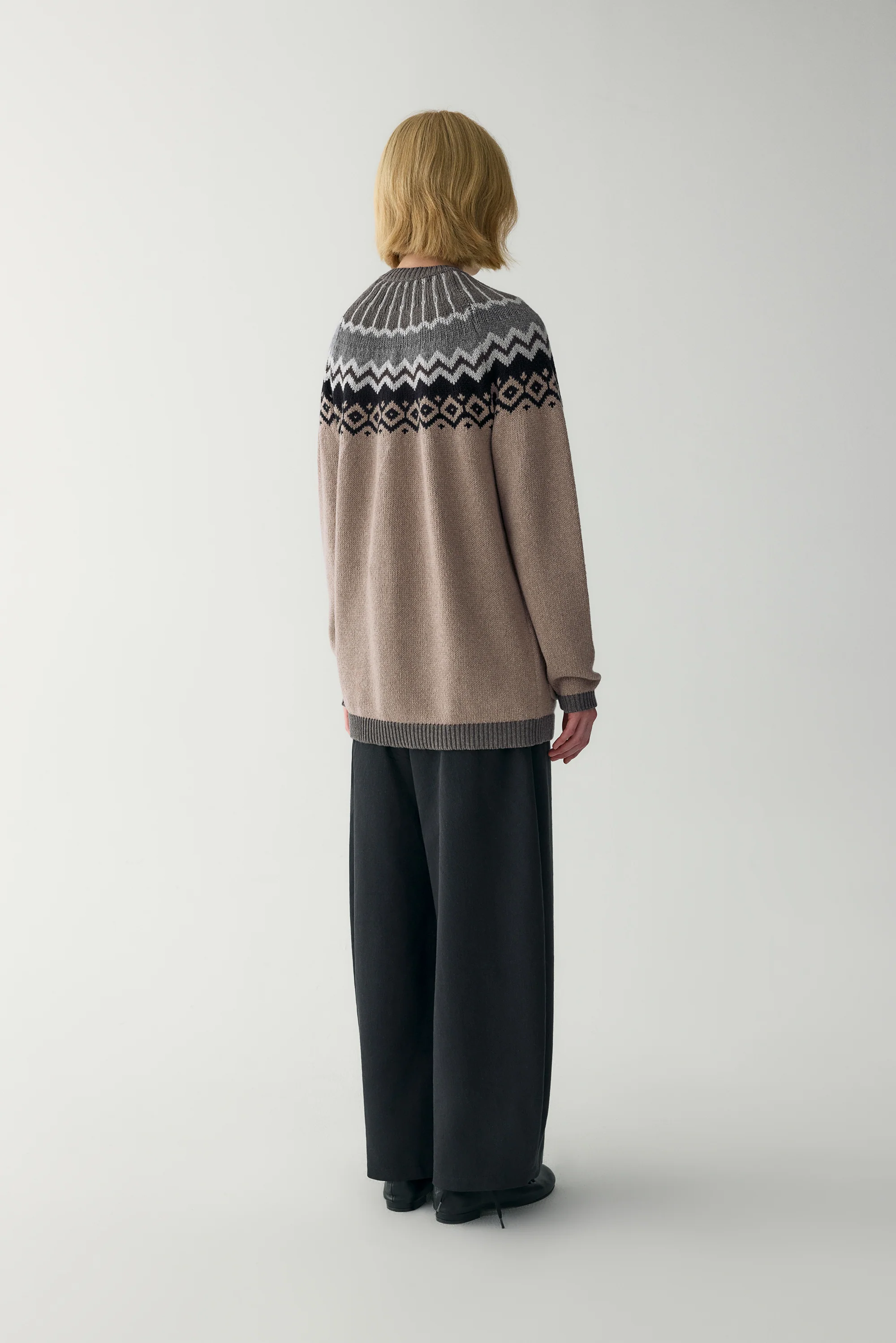 Fair Isle Wool Cardigan - Image 6