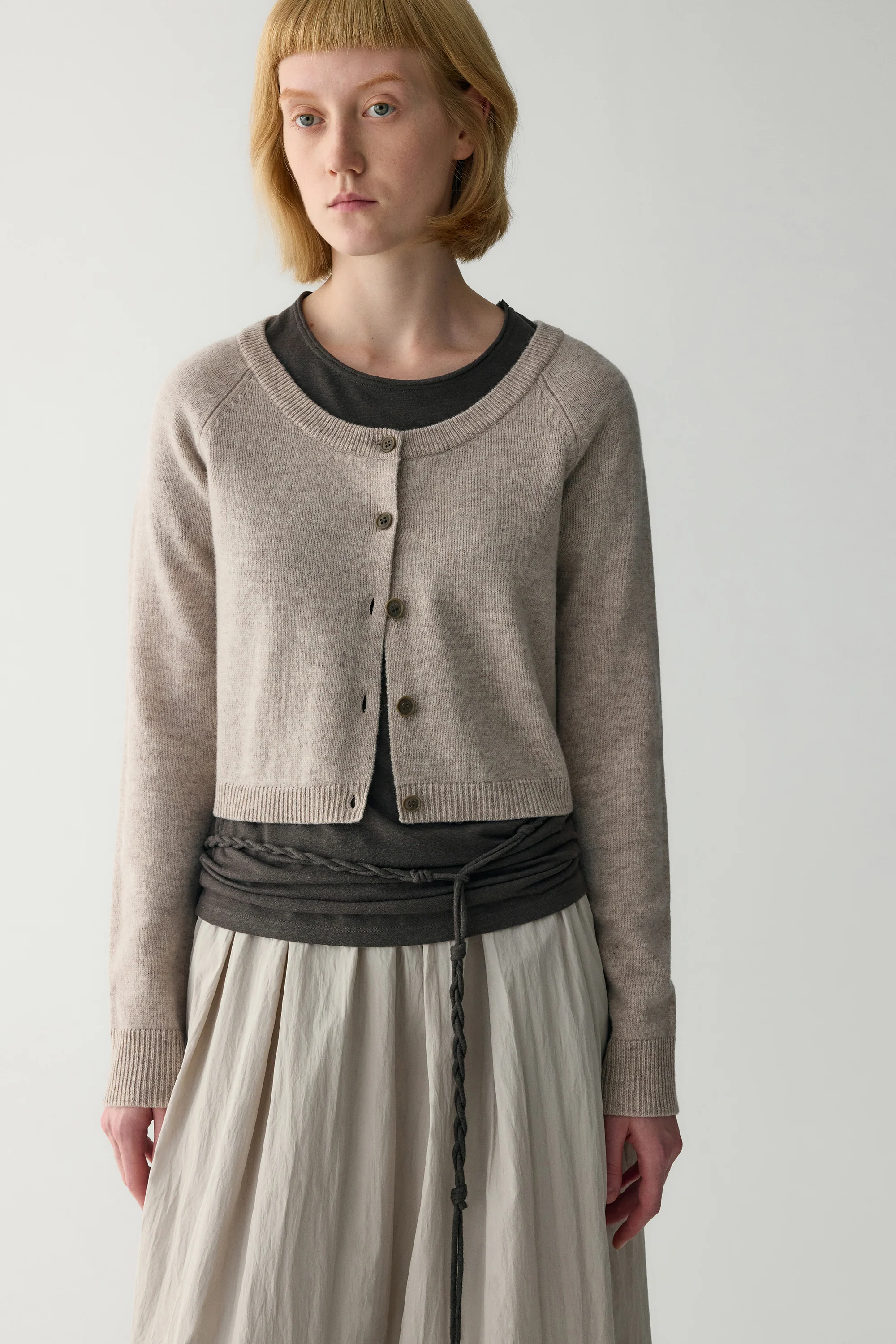 Short Wool Cardigan - Image 14