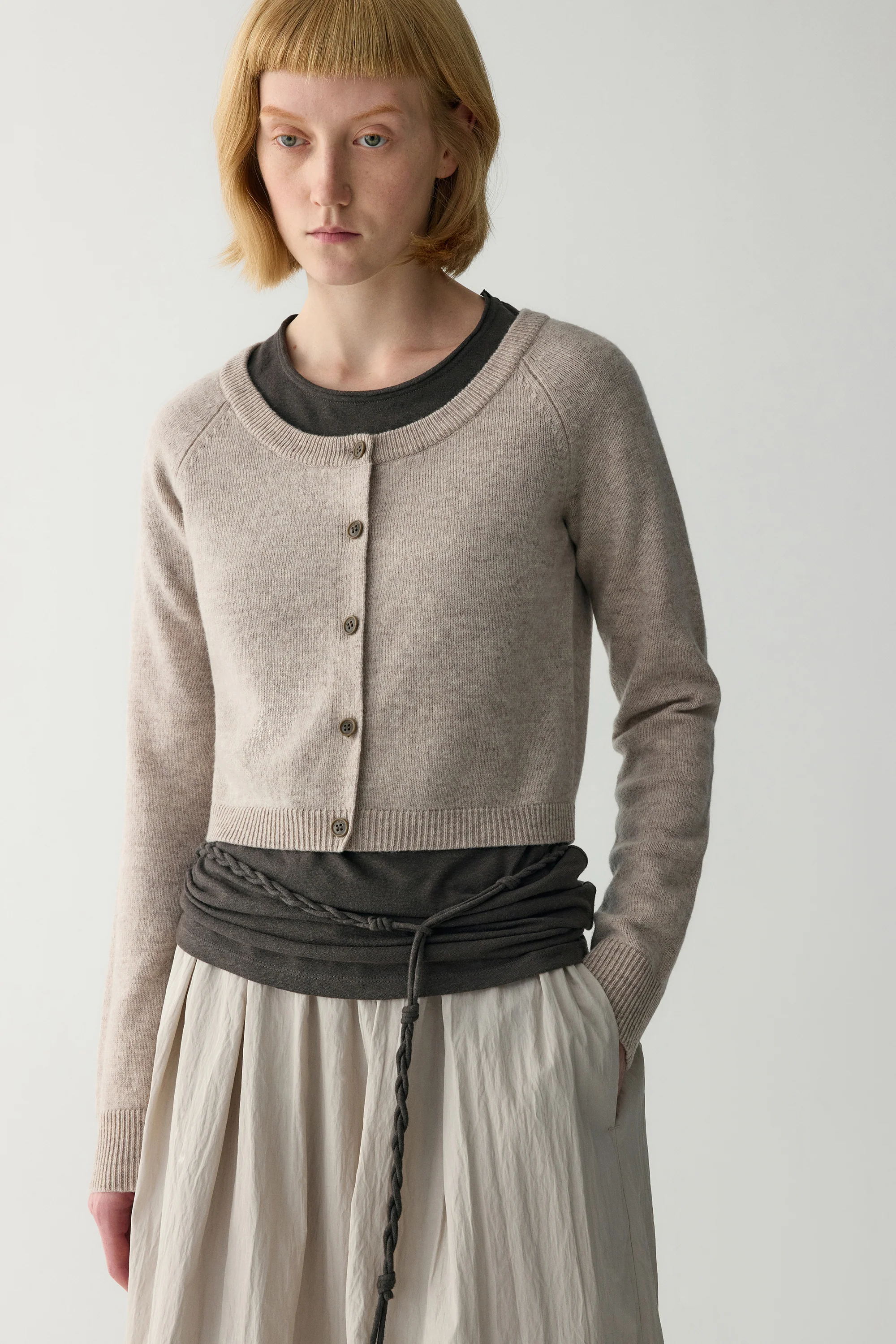 Short Wool Cardigan - Image 15