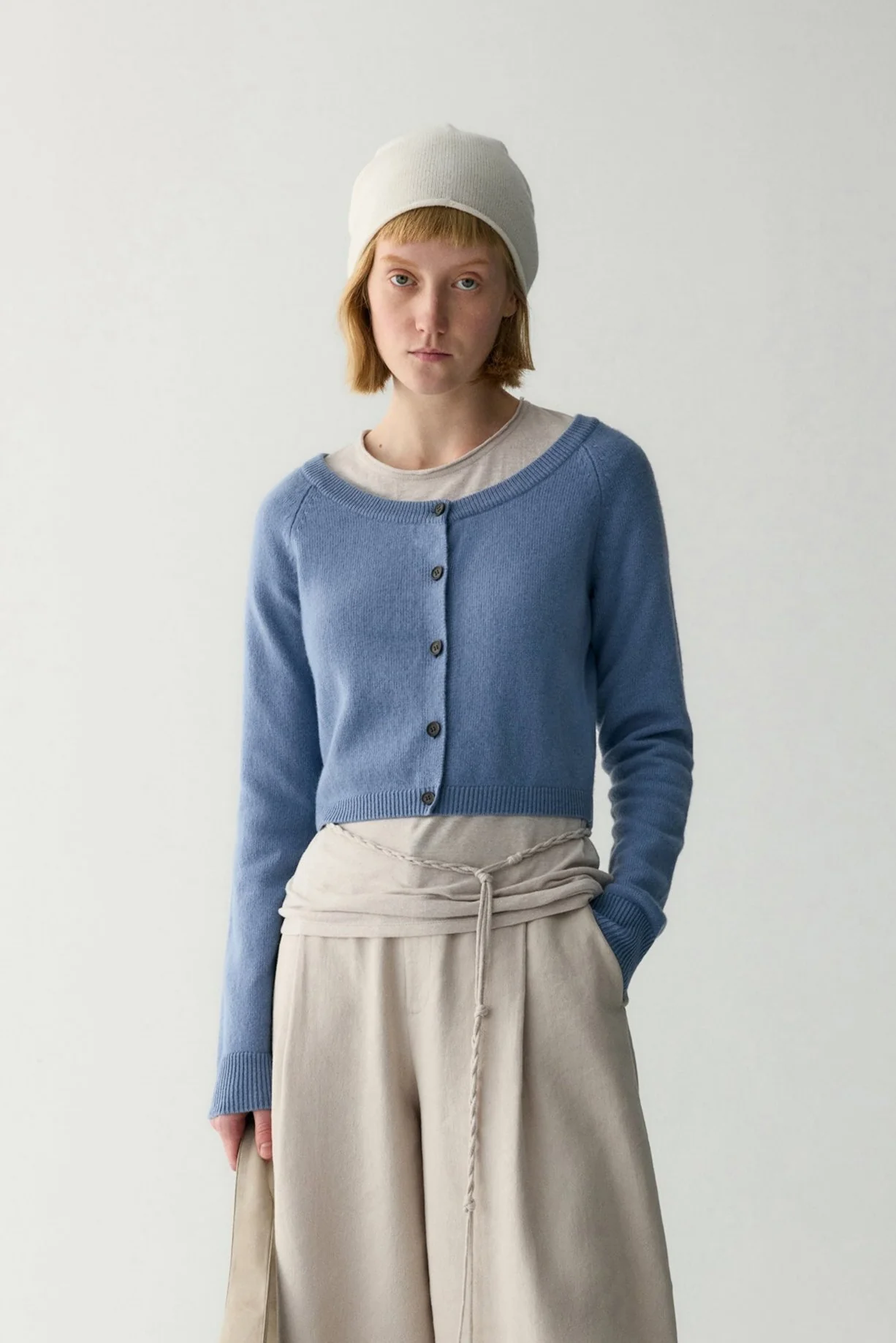 Short Wool Cardigan - Image 3