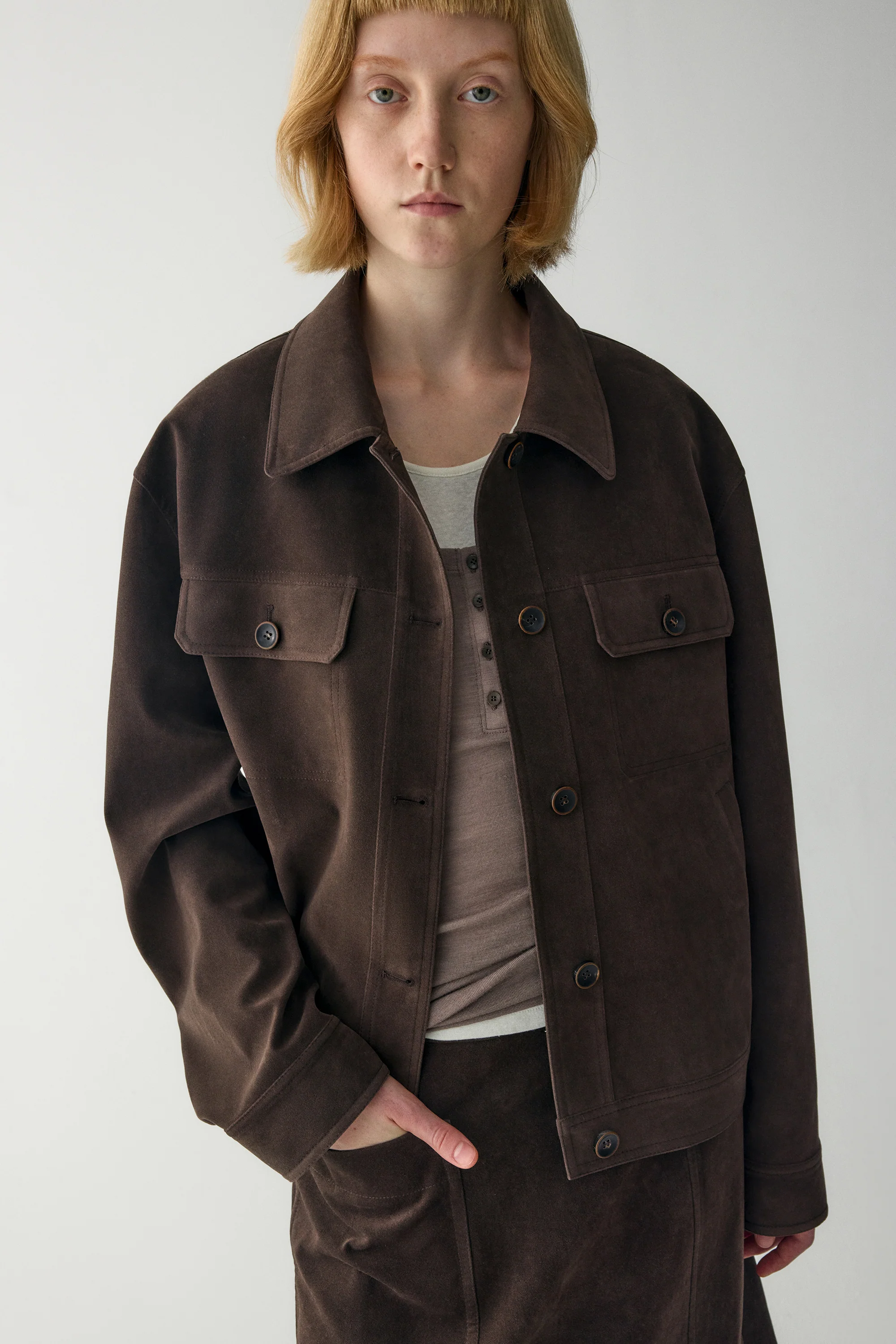 Suede Utility Jacket - Image 21