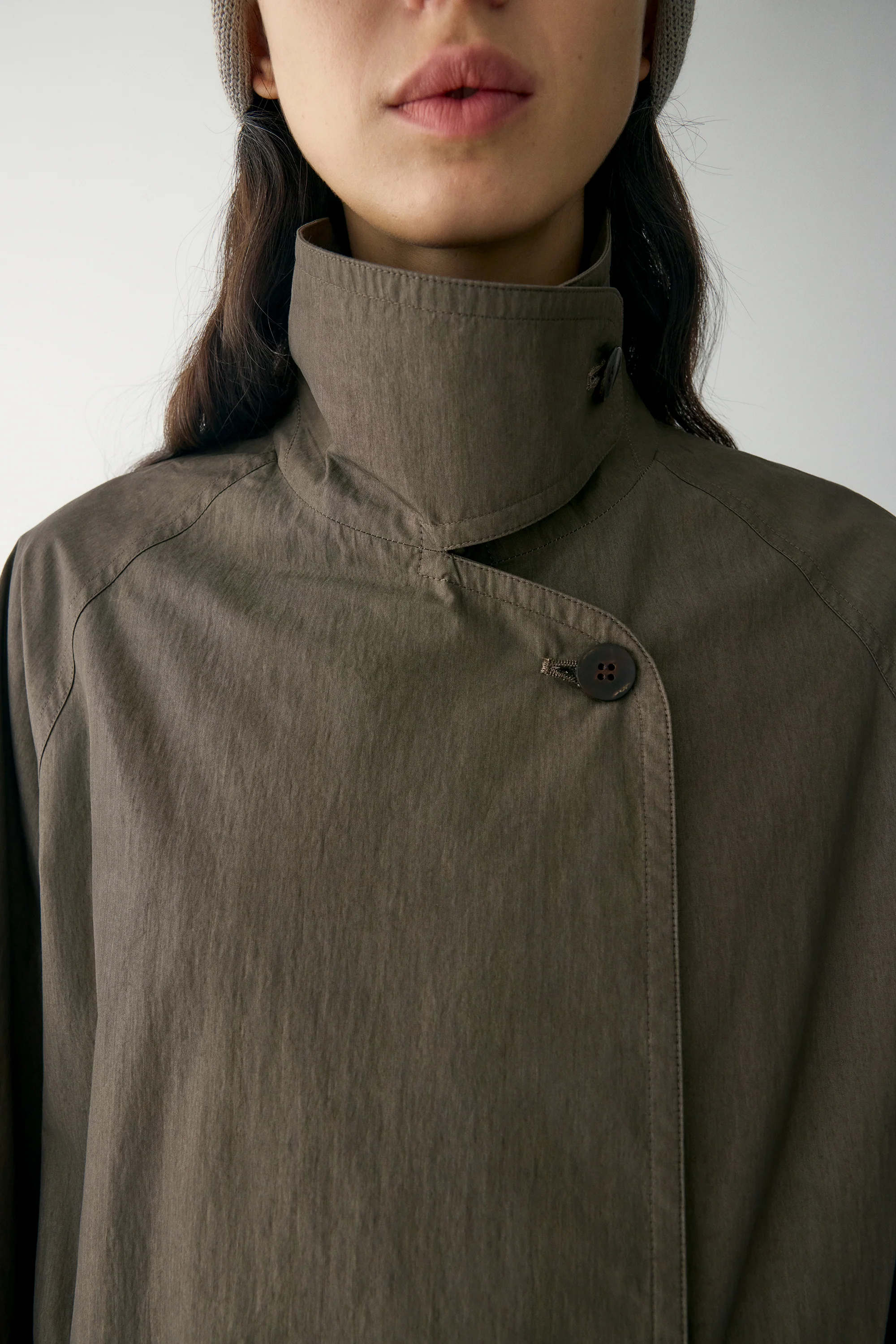 Handmade Belt Short Trench Coat - Image 13