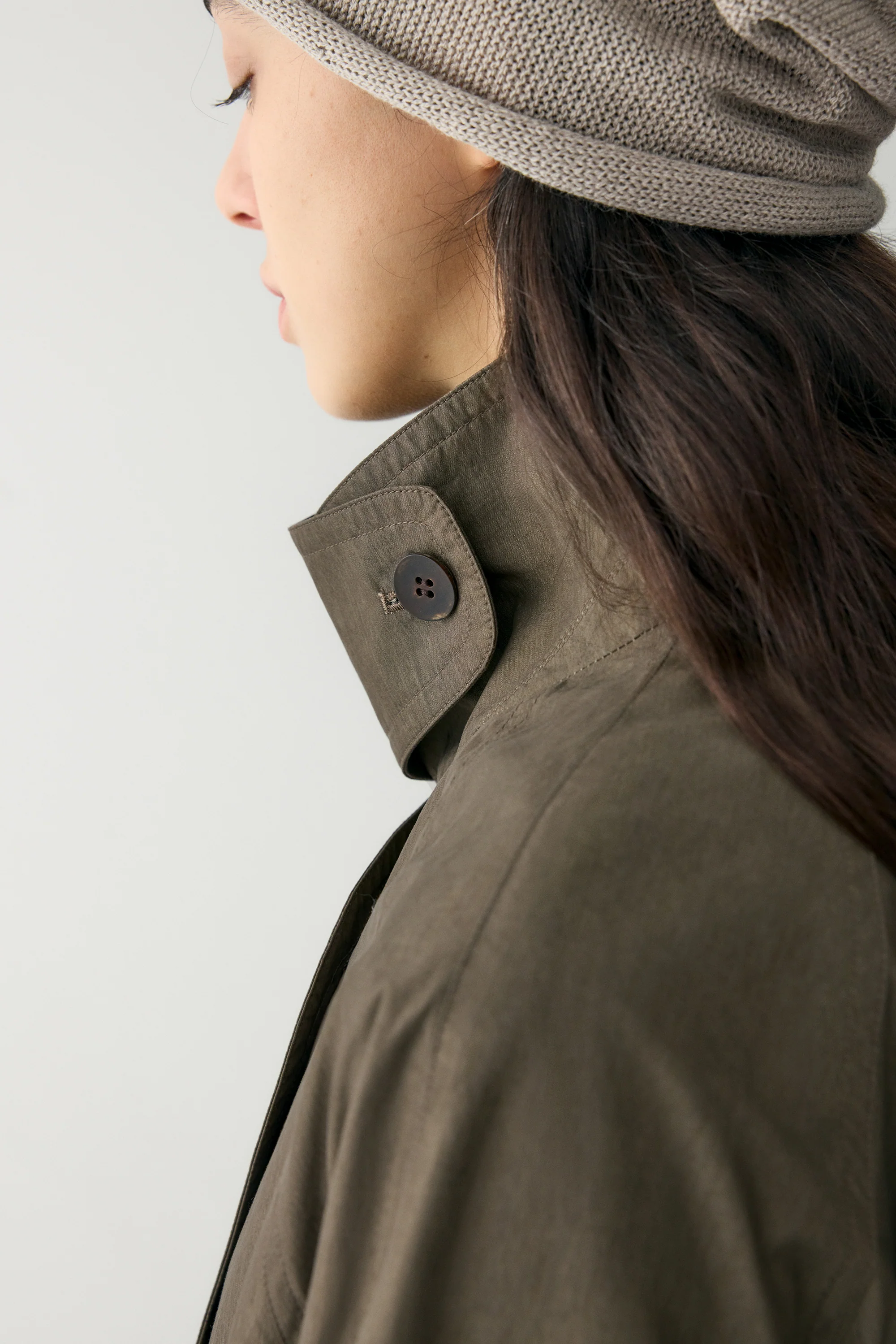 Handmade Belt Short Trench Coat - Image 14