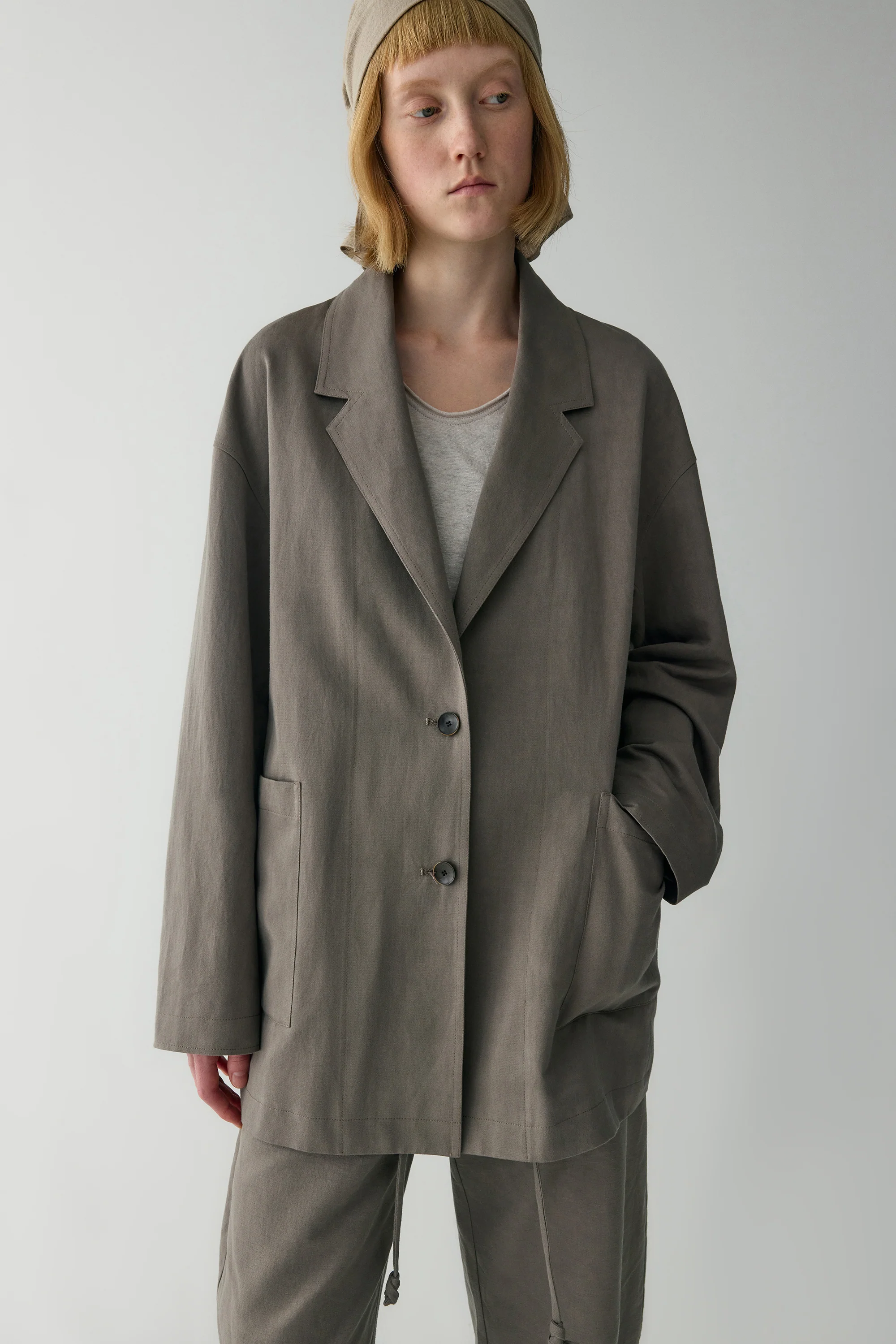 Off-duty Cotton-linen Blazer - Image 14