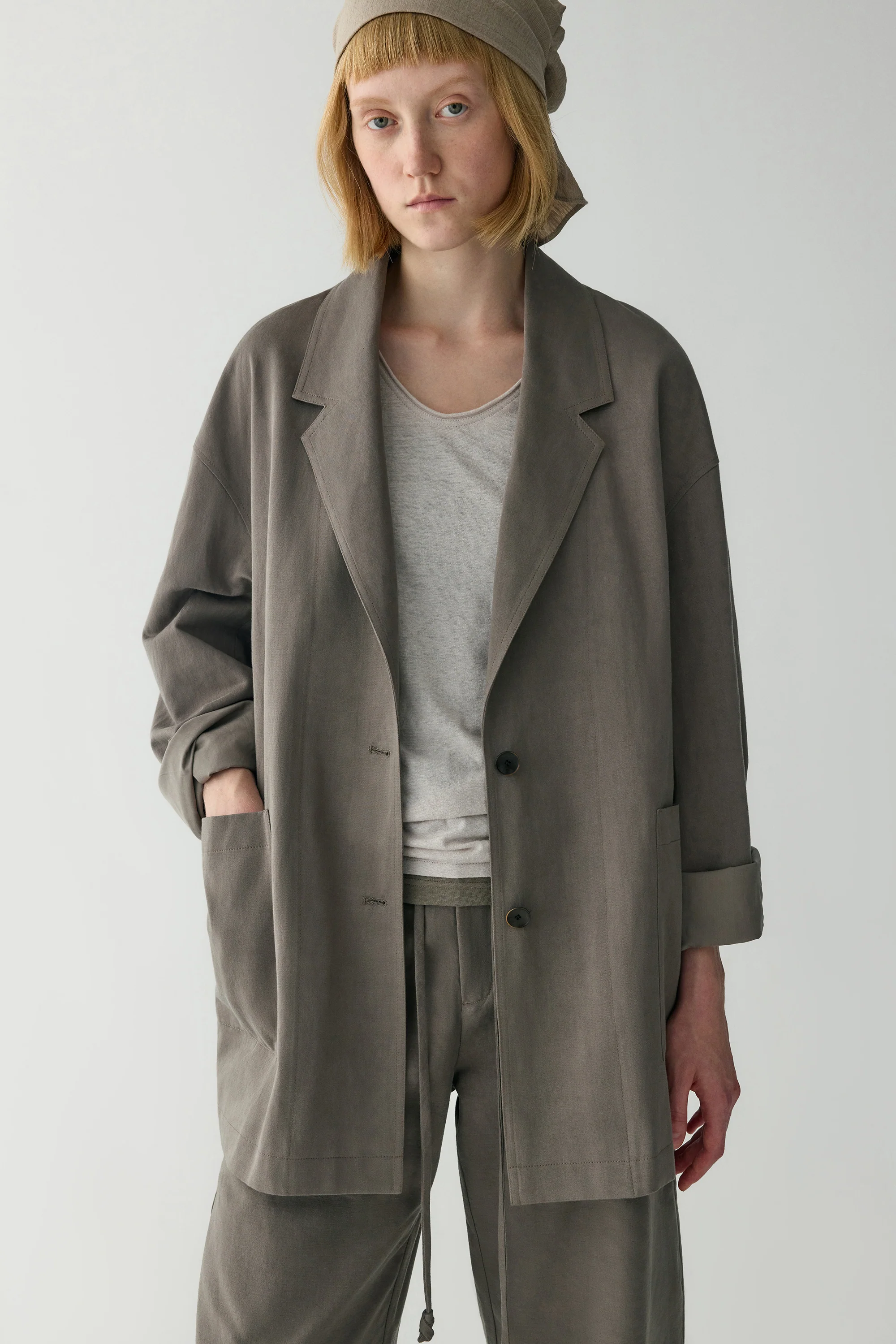 Off-duty Cotton-linen Blazer - Image 15