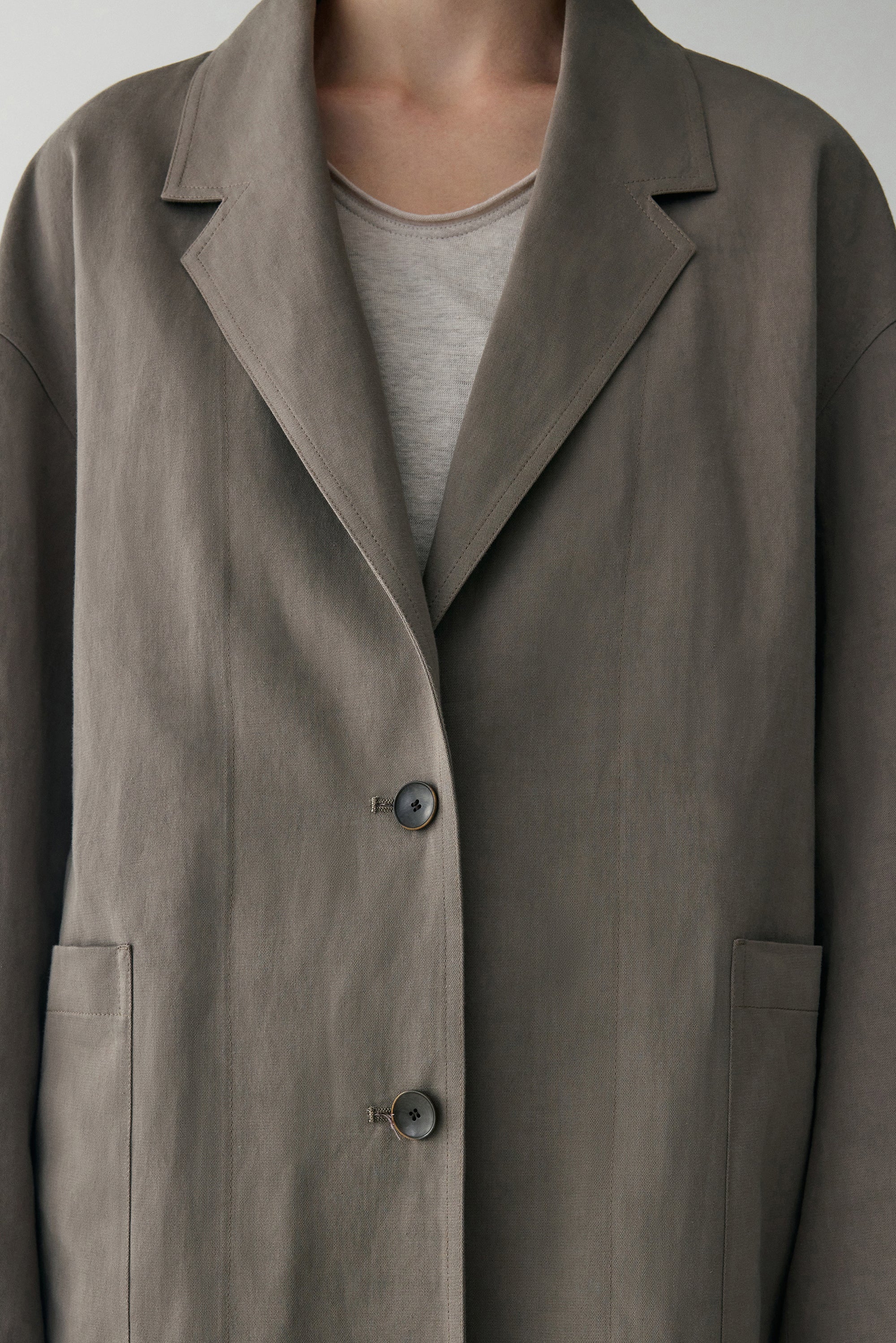 Off-duty Cotton-linen Blazer - Image 18