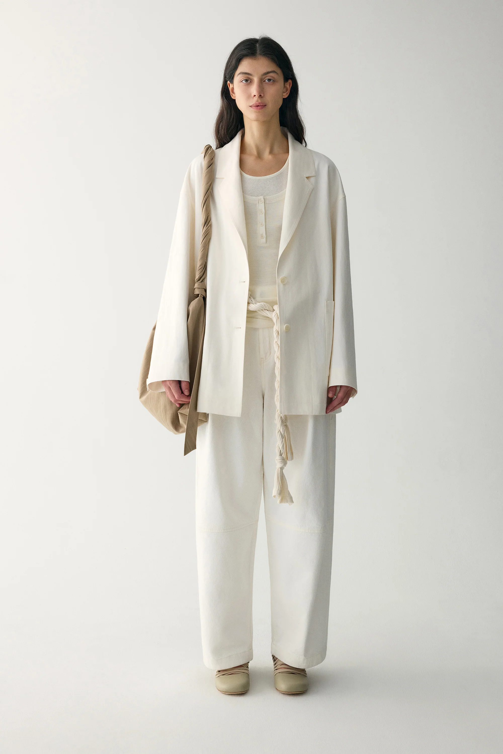 Off-duty Cotton-linen Blazer - Image 3