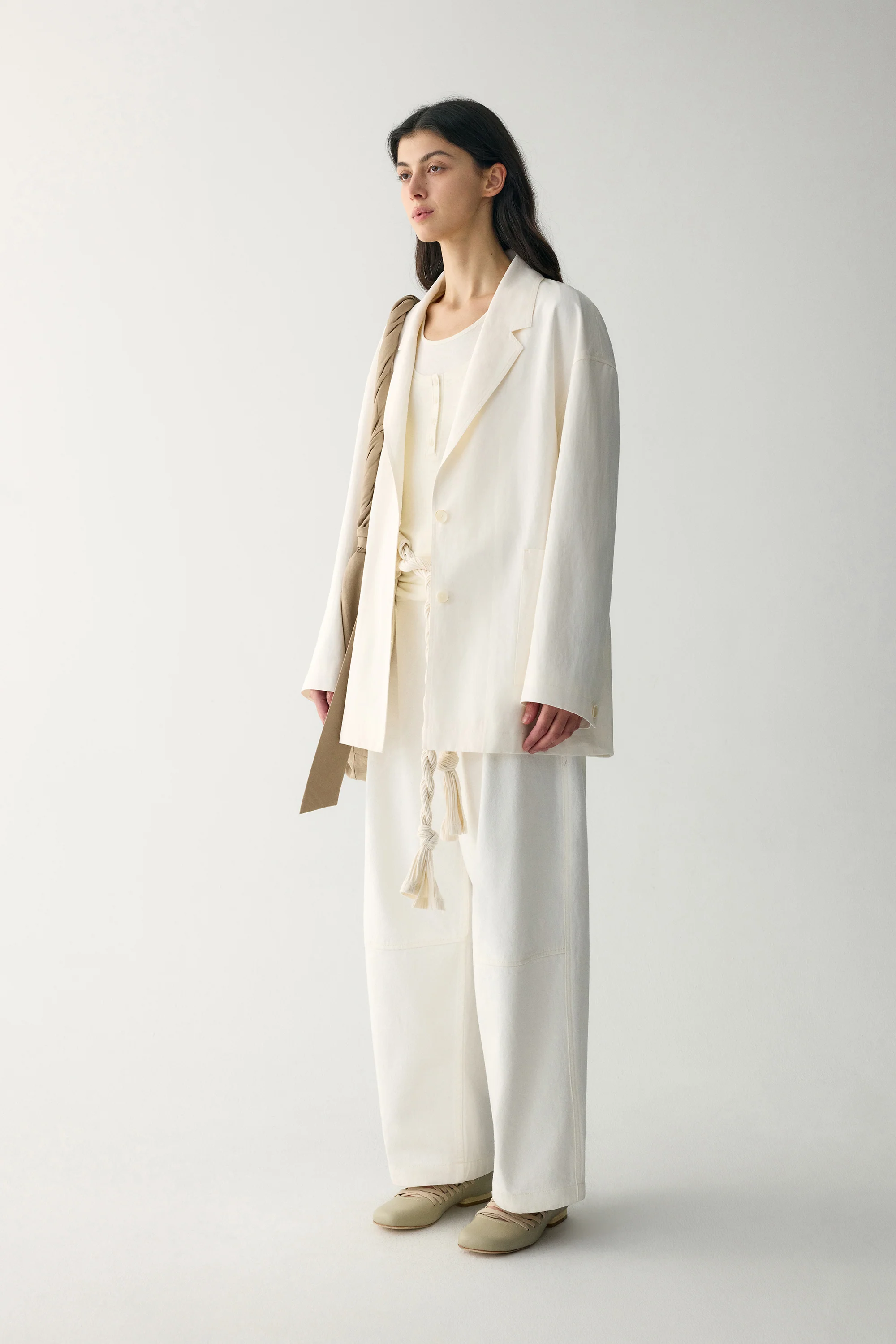 Off-duty Cotton-linen Blazer - Image 4