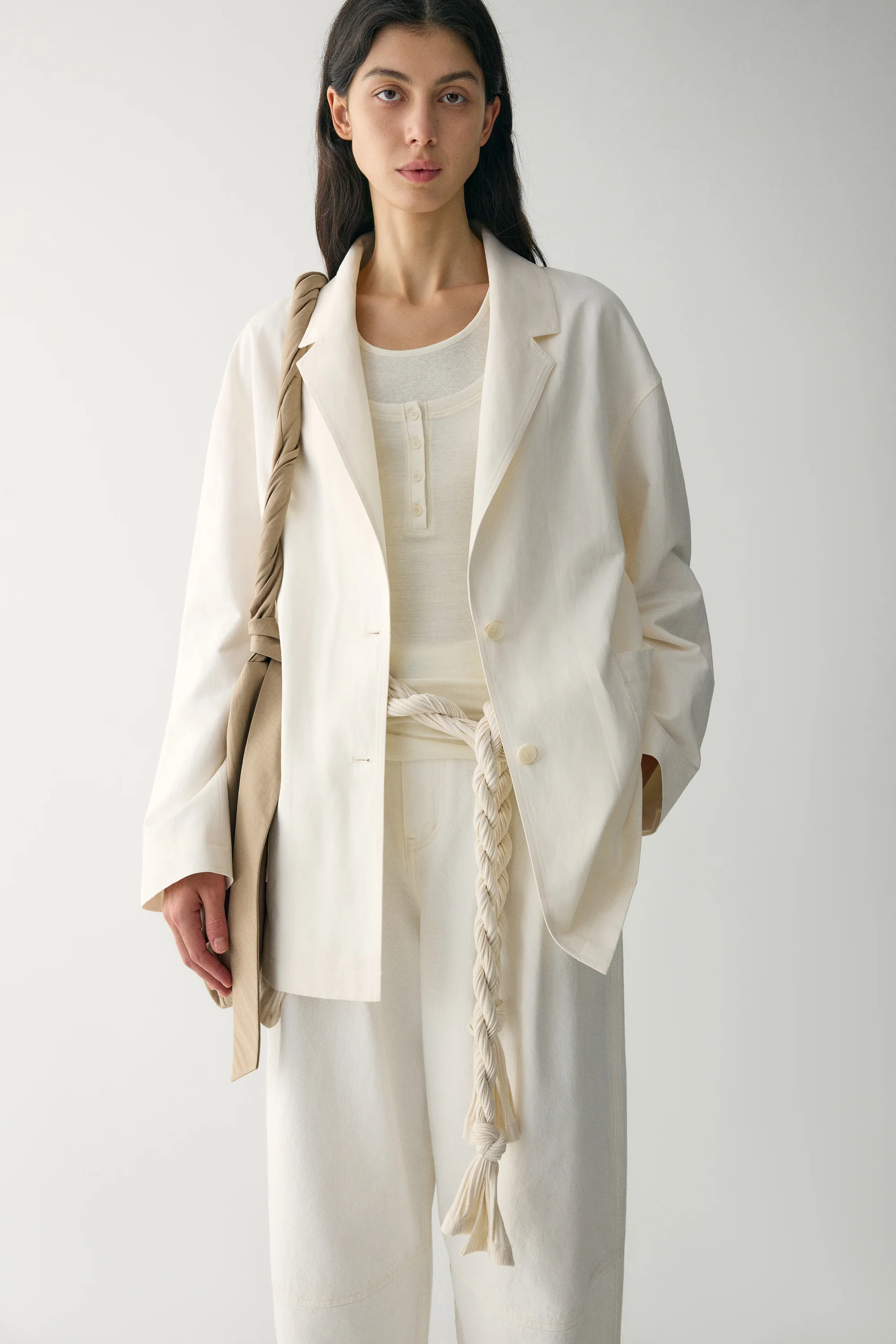 Off-duty Cotton-linen Blazer - Image 6