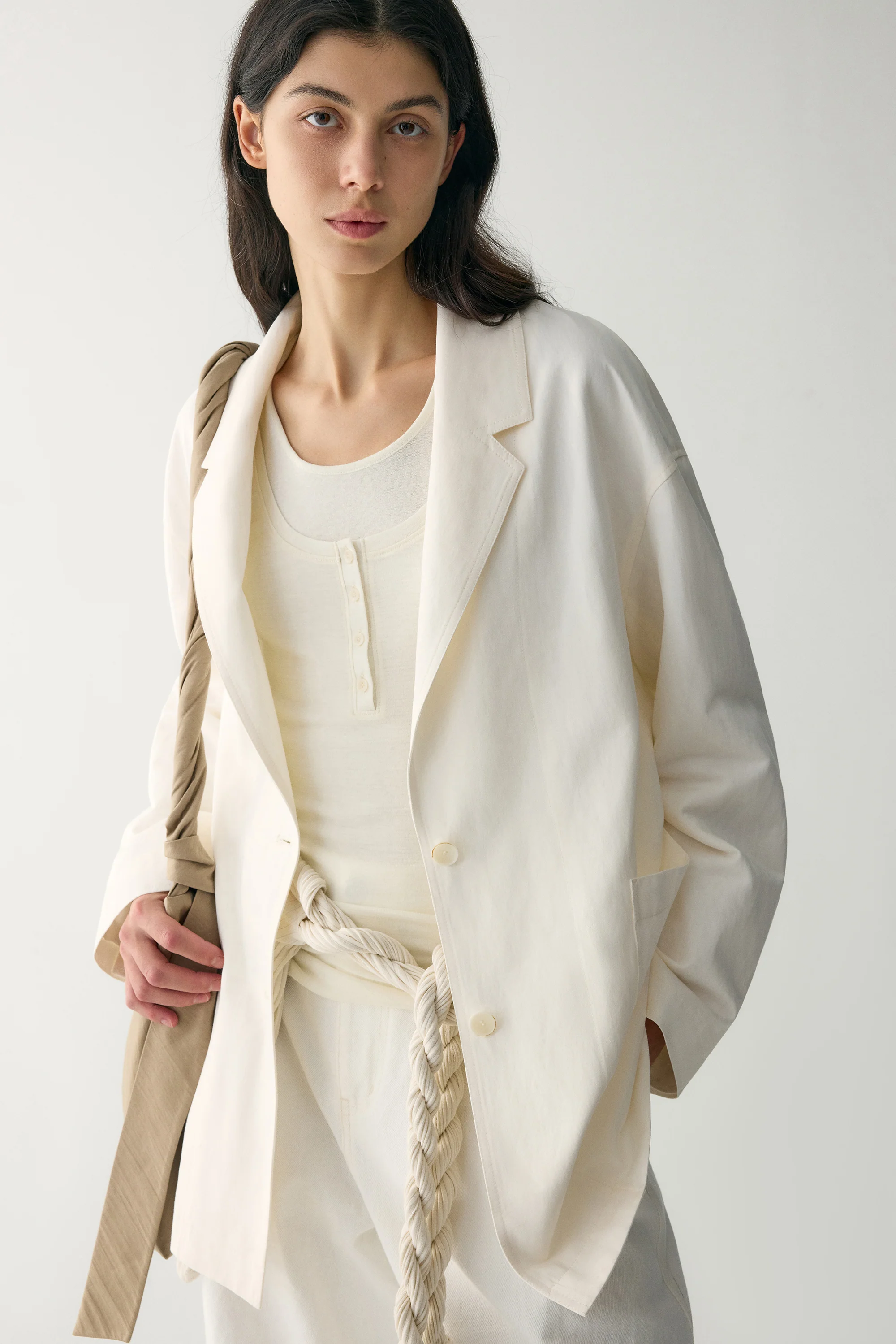 Off-duty Cotton-linen Blazer - Image 7