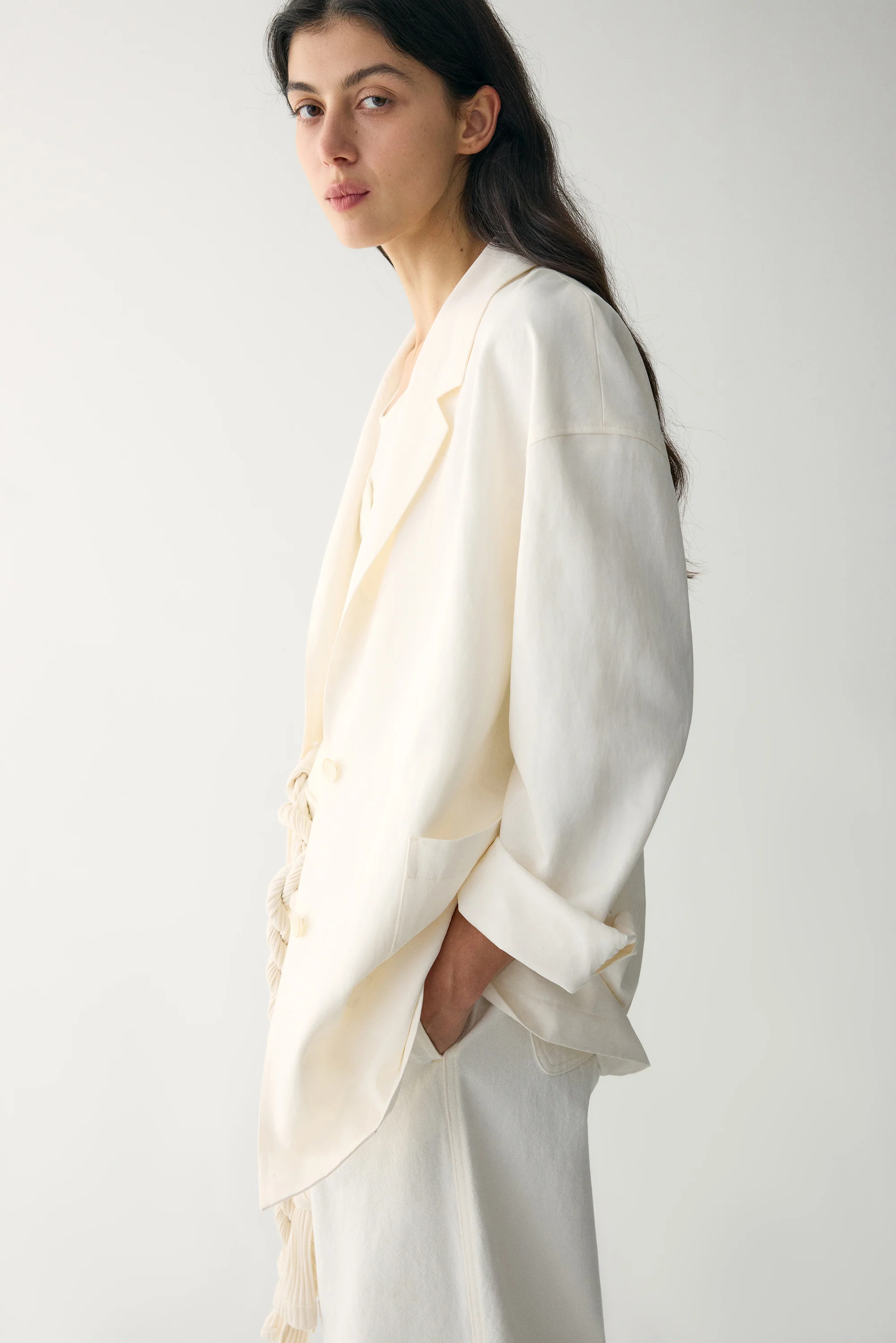 Off-duty Cotton-linen Blazer - Image 8