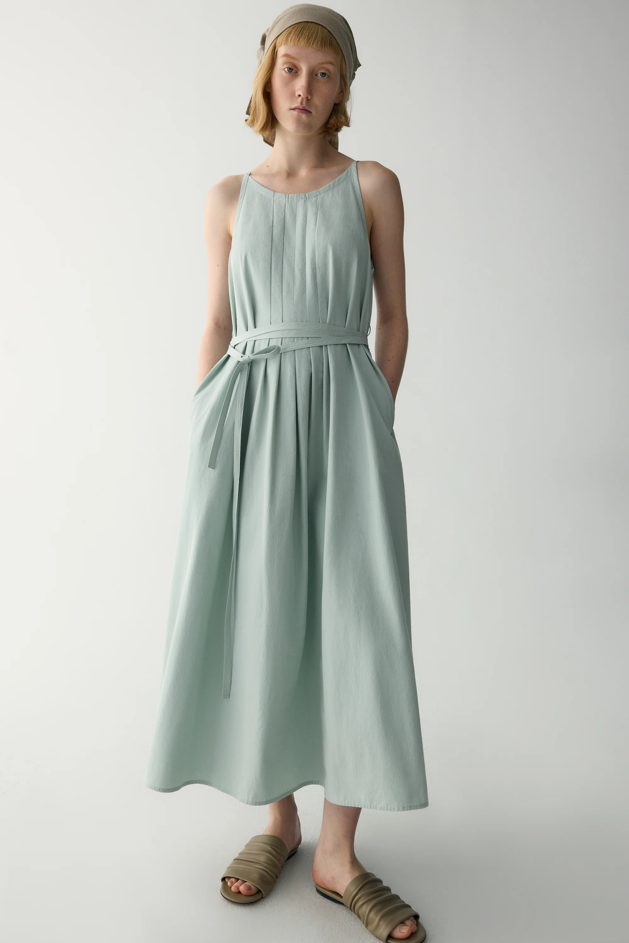 A-line Pleated Dress - Image 11