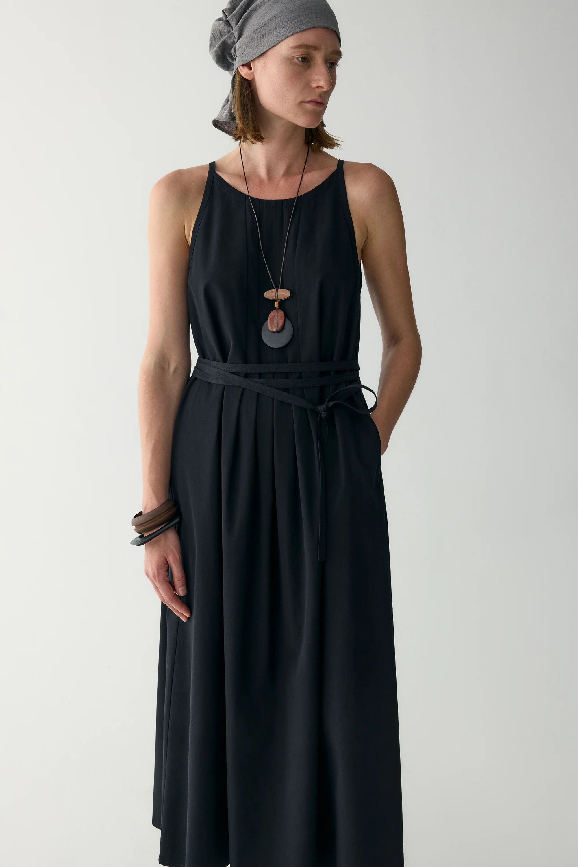 A-line Pleated Dress - Image 21