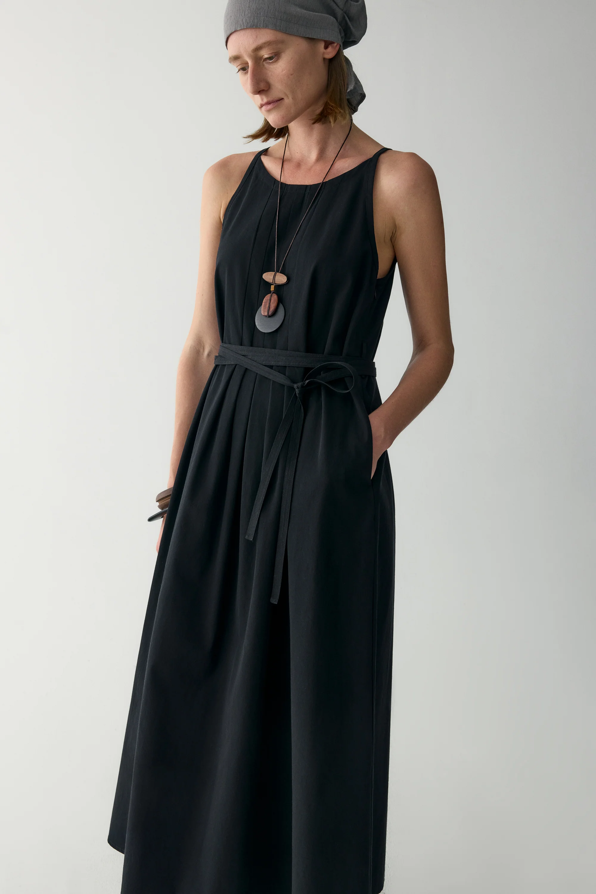 A-line Pleated Dress - Image 22