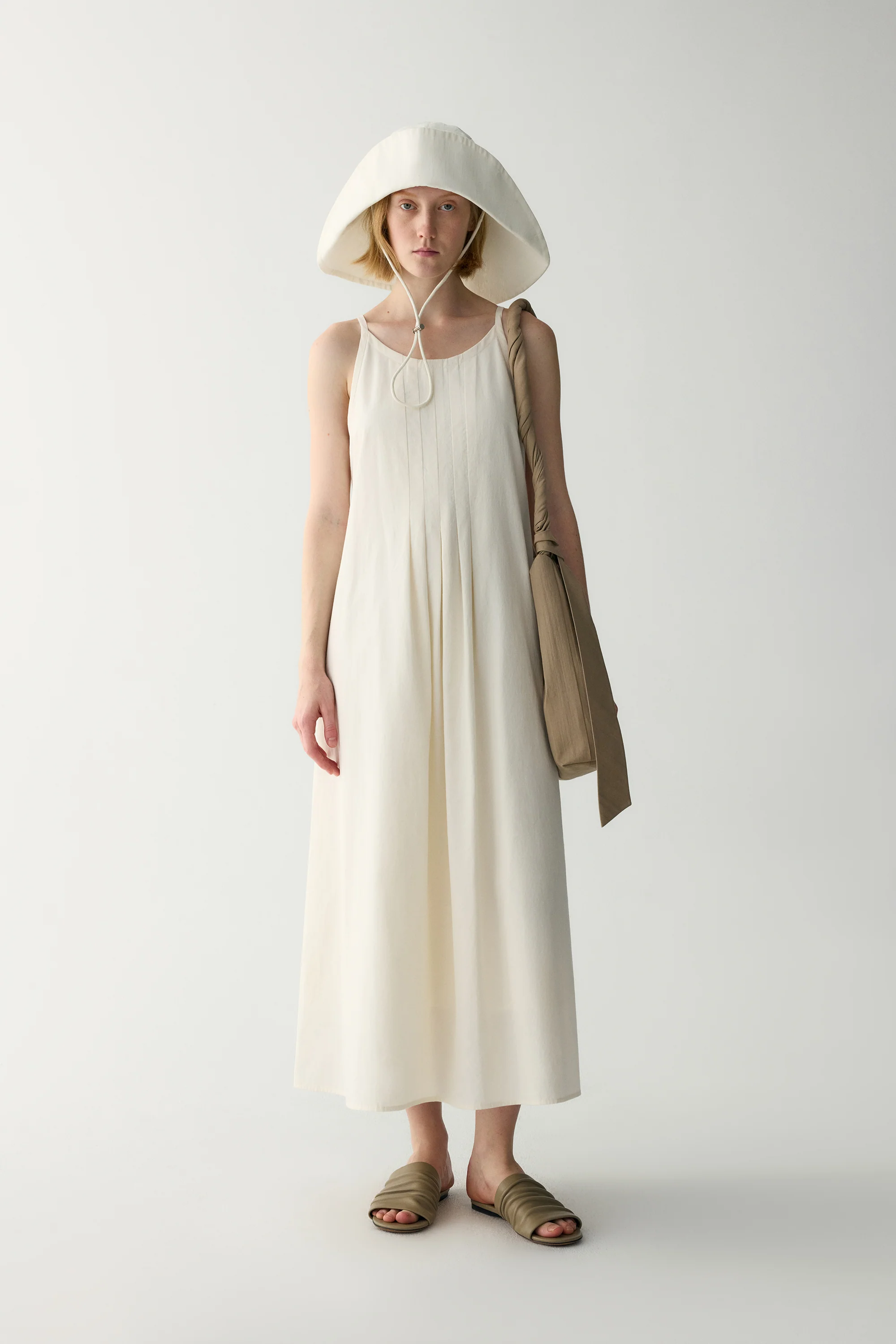 A-line Pleated Dress - Image 3