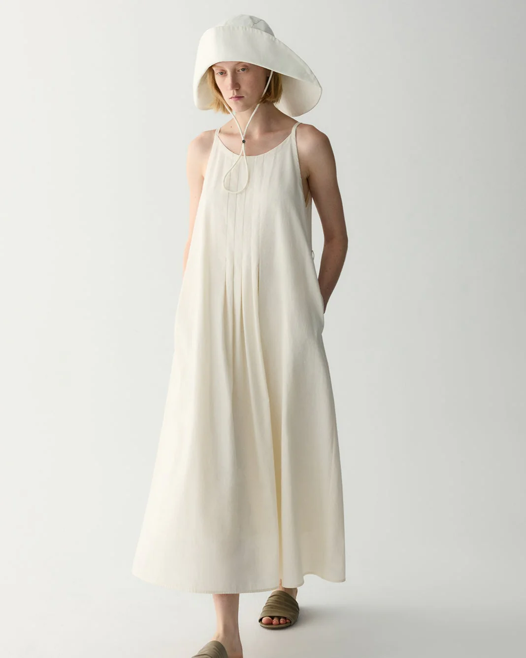 A-line Pleated Dress - Image 5