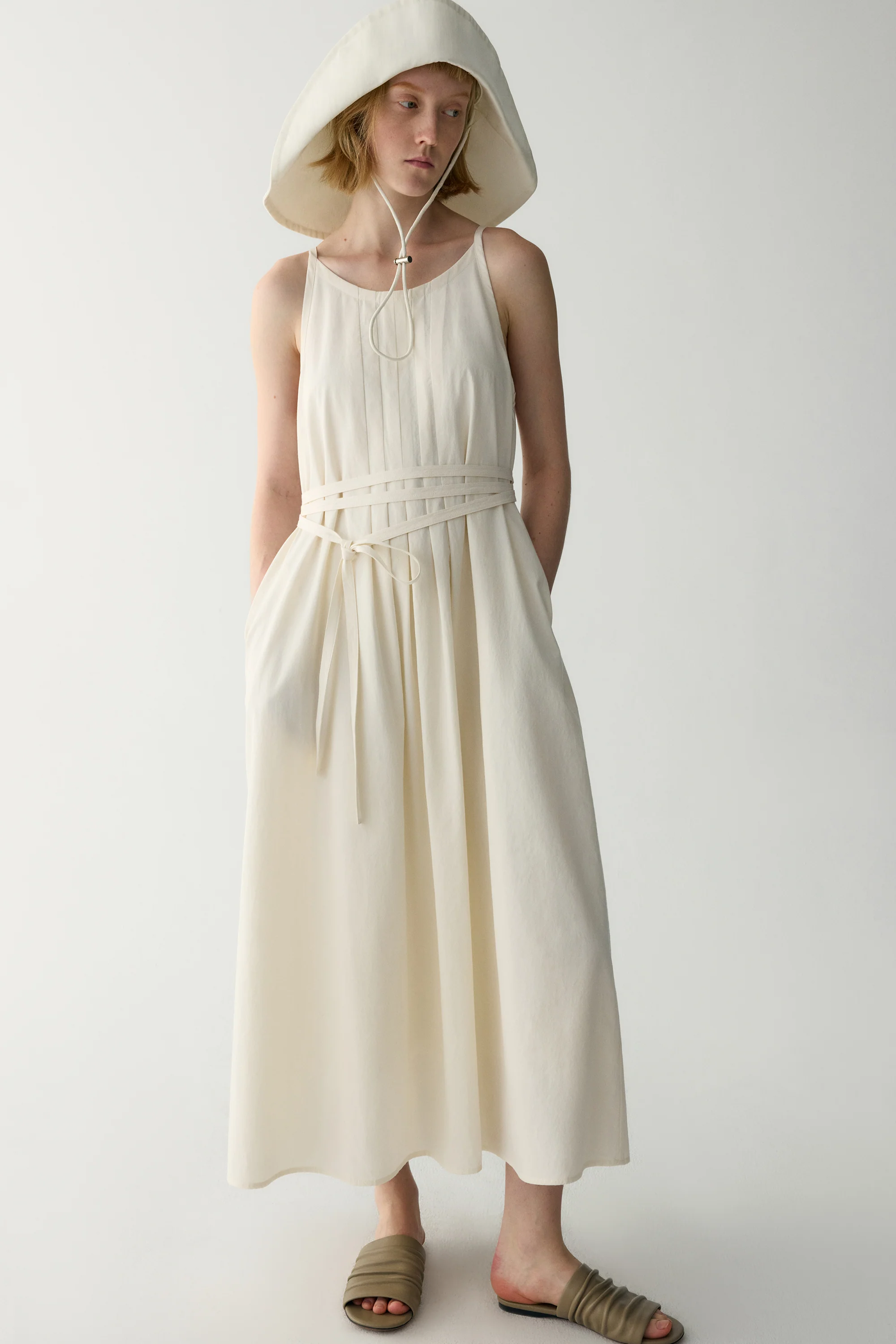 A-line Pleated Dress - Image 6