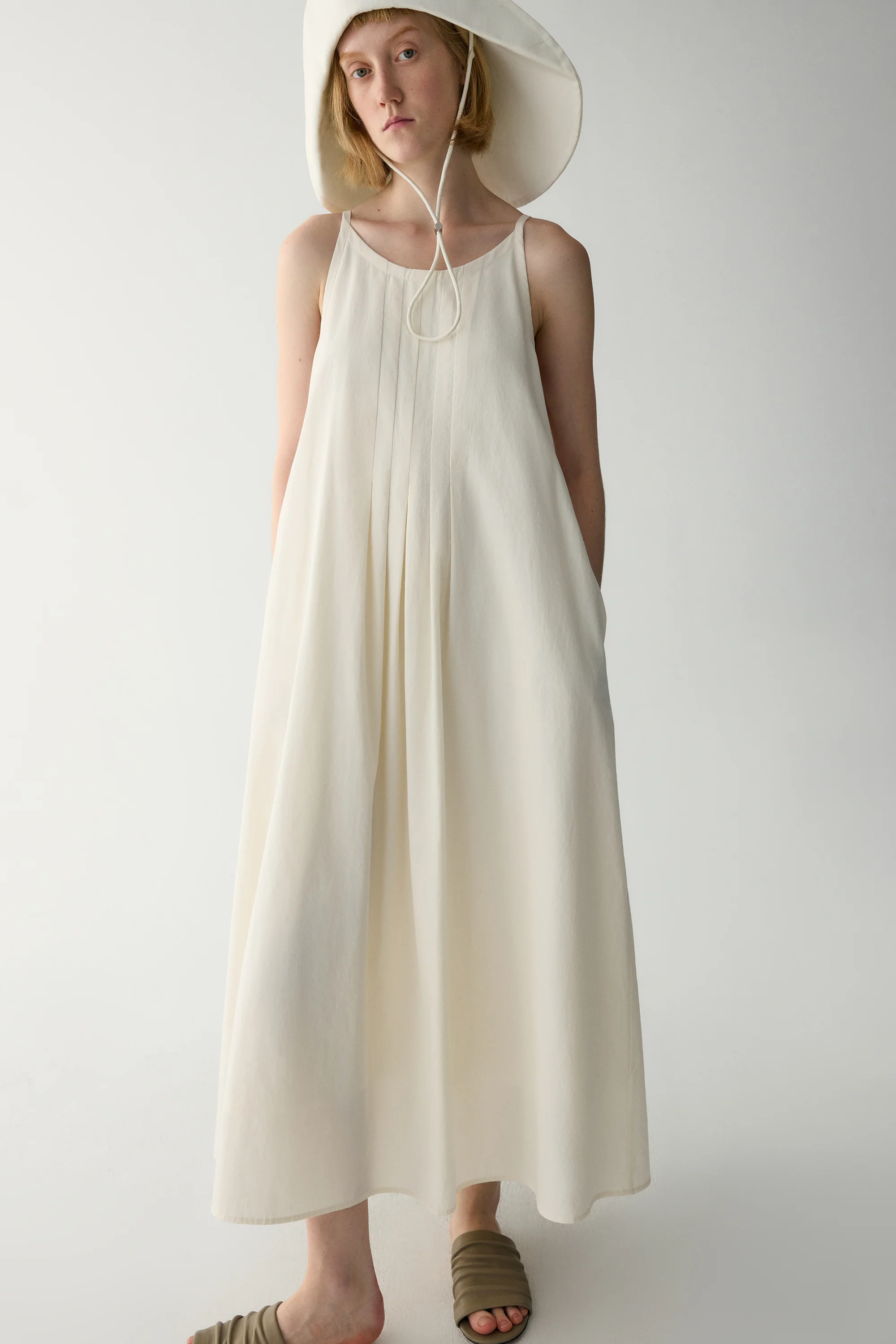 A-line Pleated Dress - Image 7
