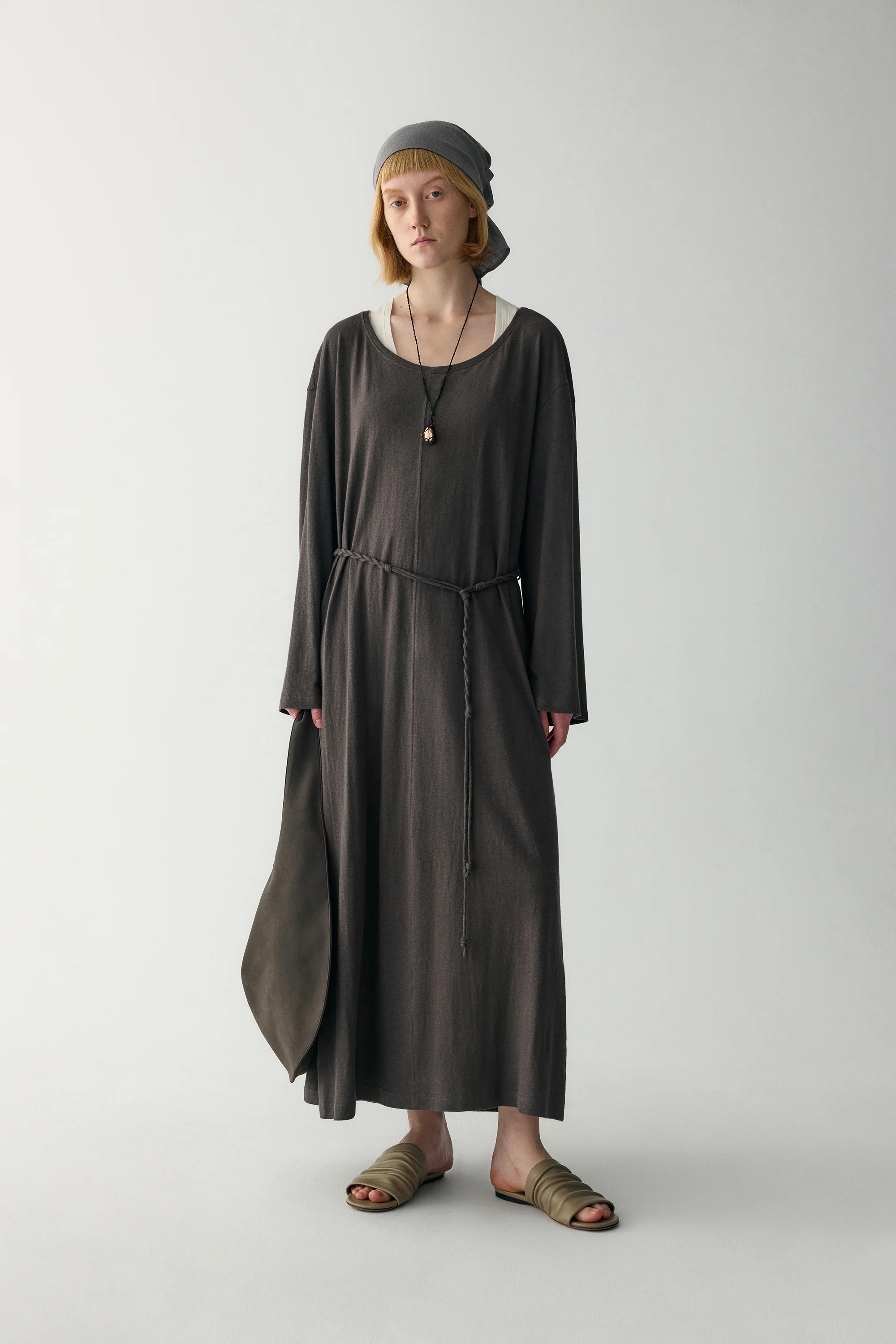 Hemp Round Neck Dress - Image 12