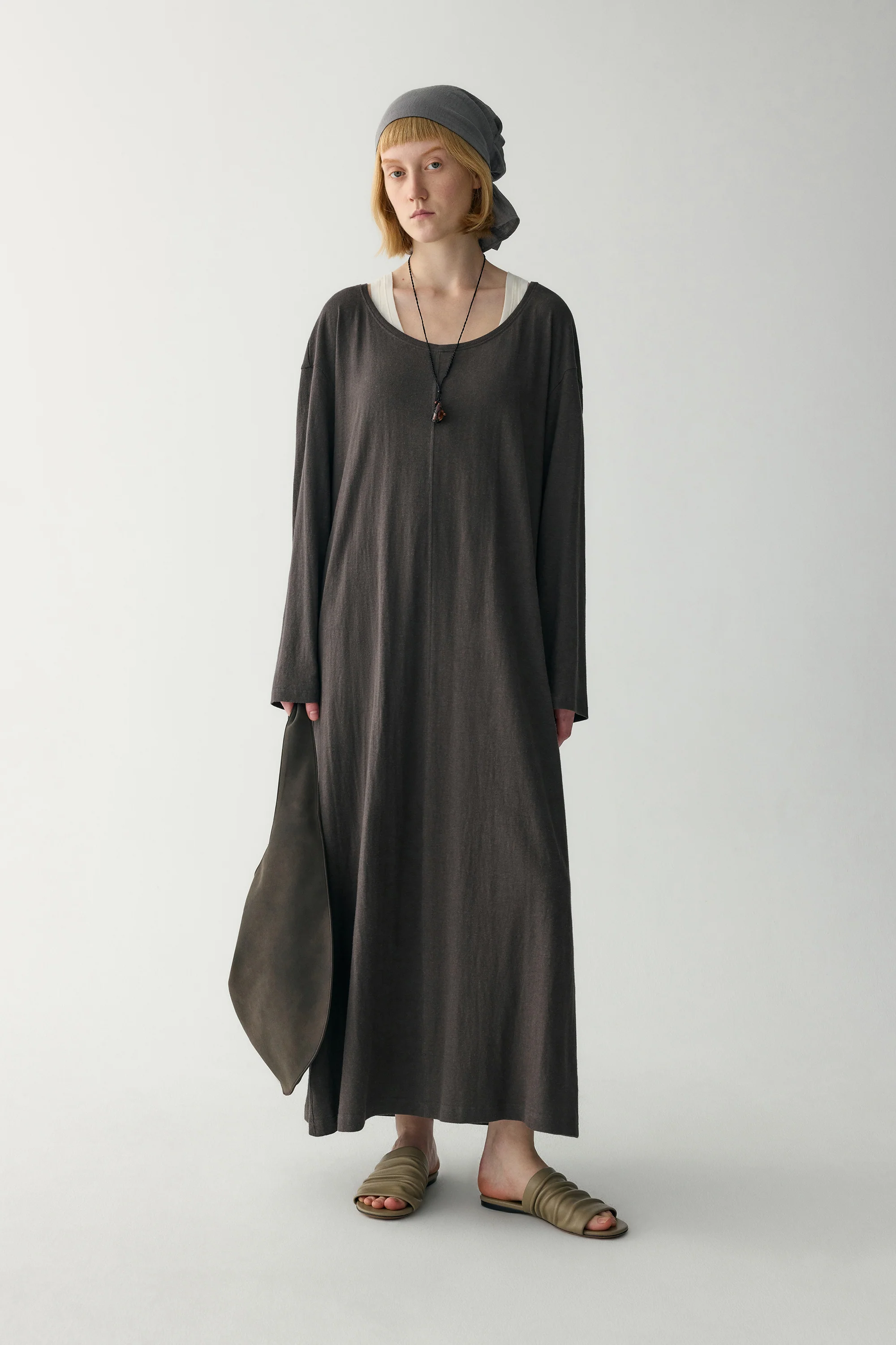 Hemp Round Neck Dress - Image 13