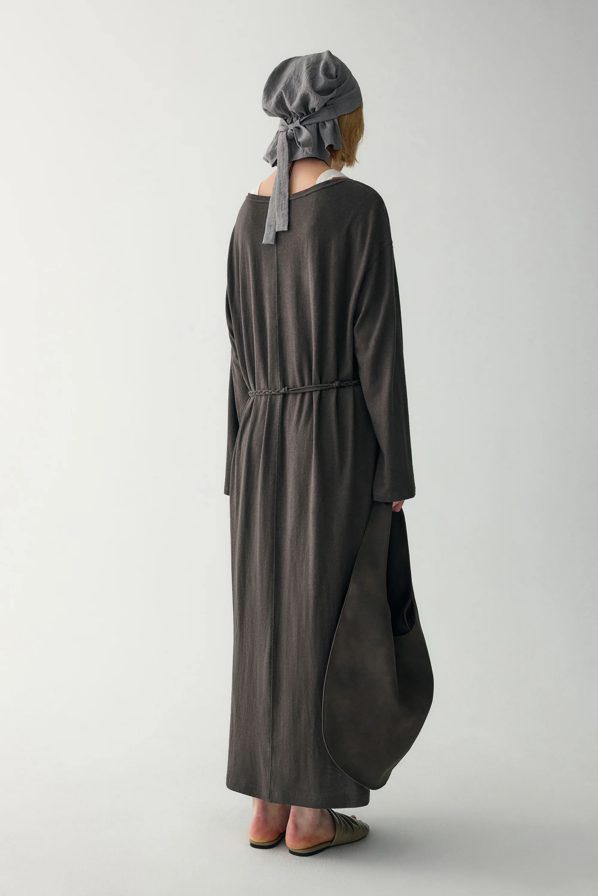 Hemp Round Neck Dress - Image 15