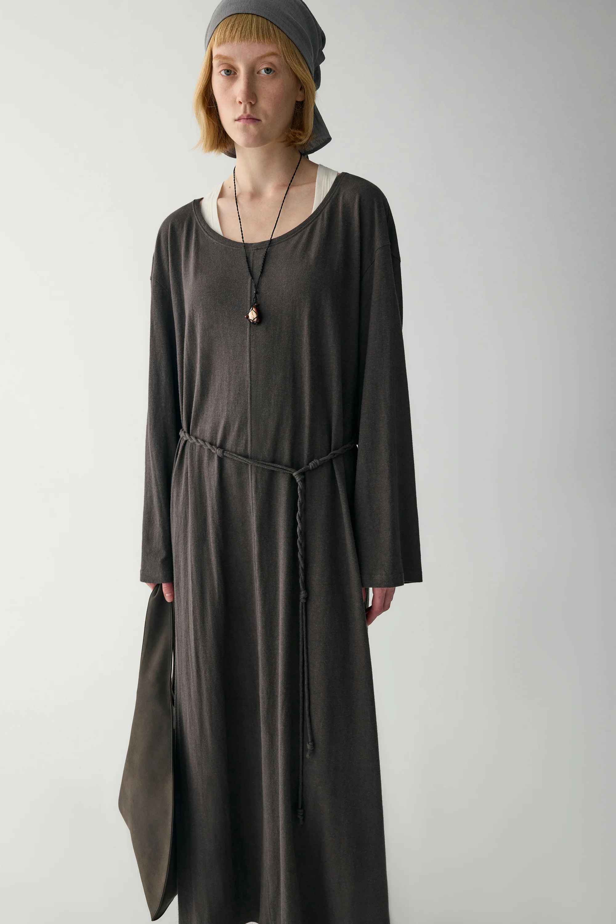 Hemp Round Neck Dress - Image 17