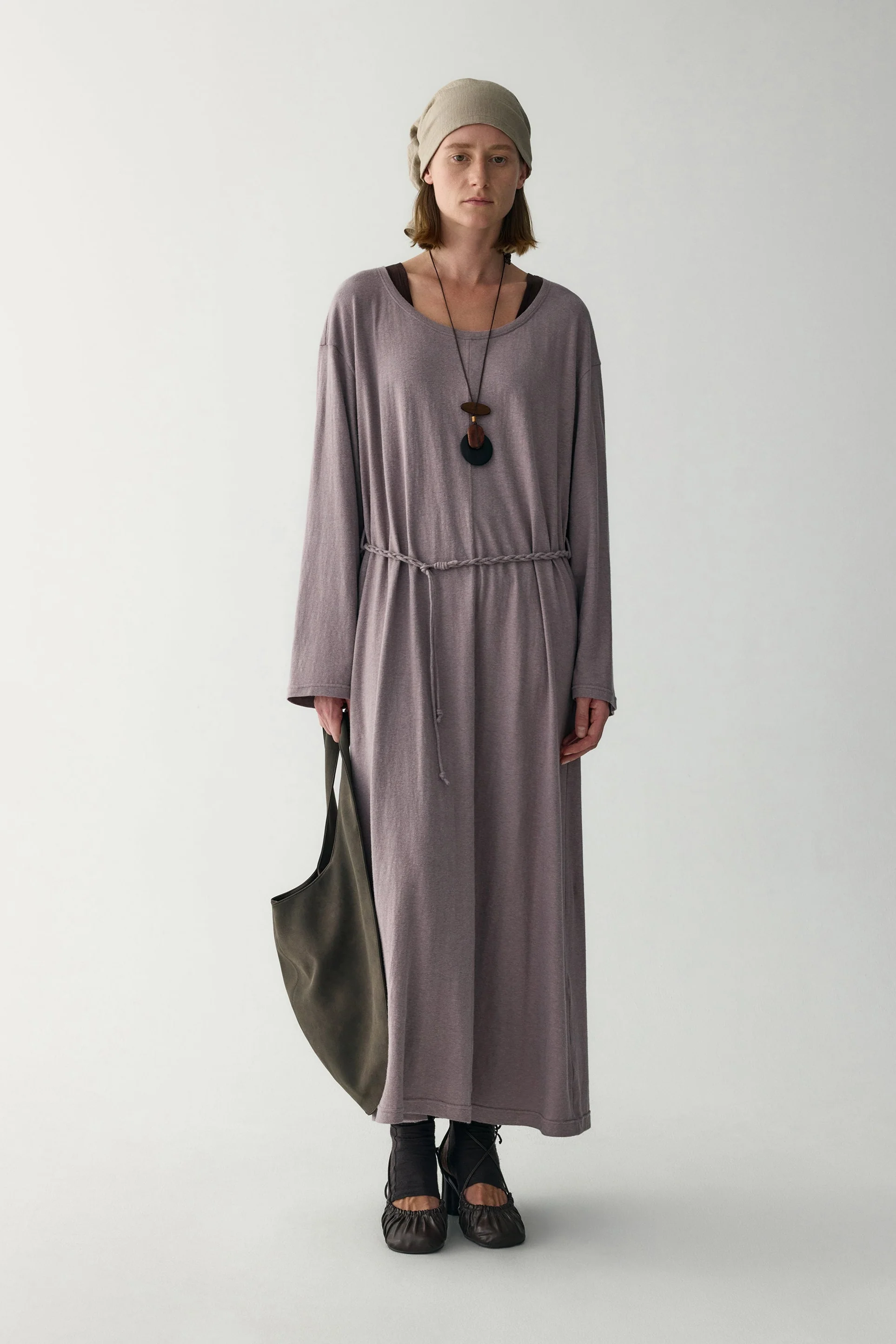Hemp Round Neck Dress - Image 3