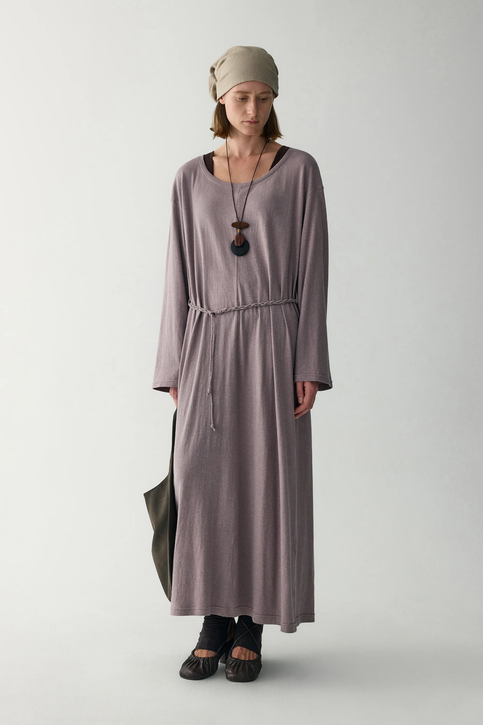 Hemp Round Neck Dress - Image 4