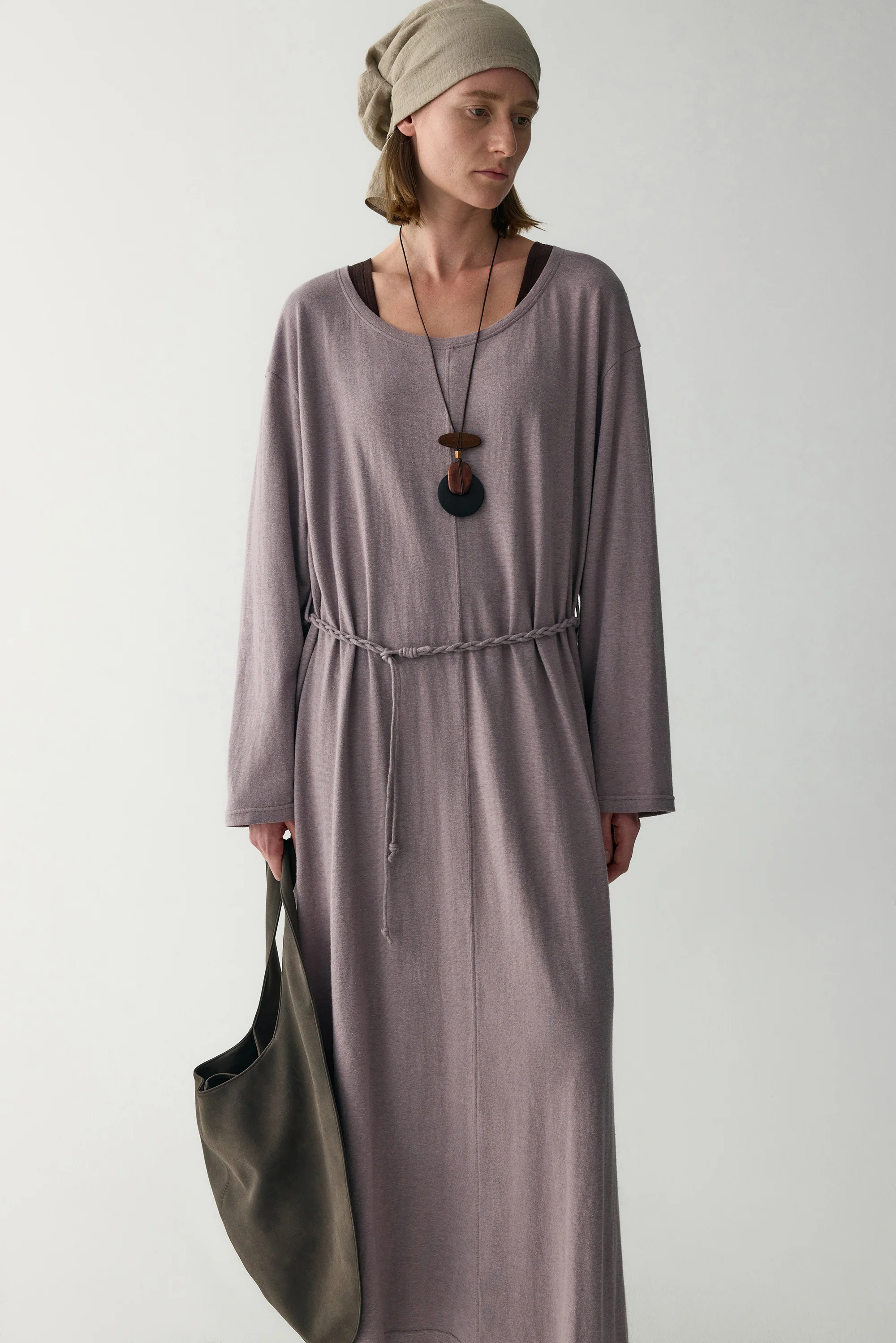 Hemp Round Neck Dress - Image 5
