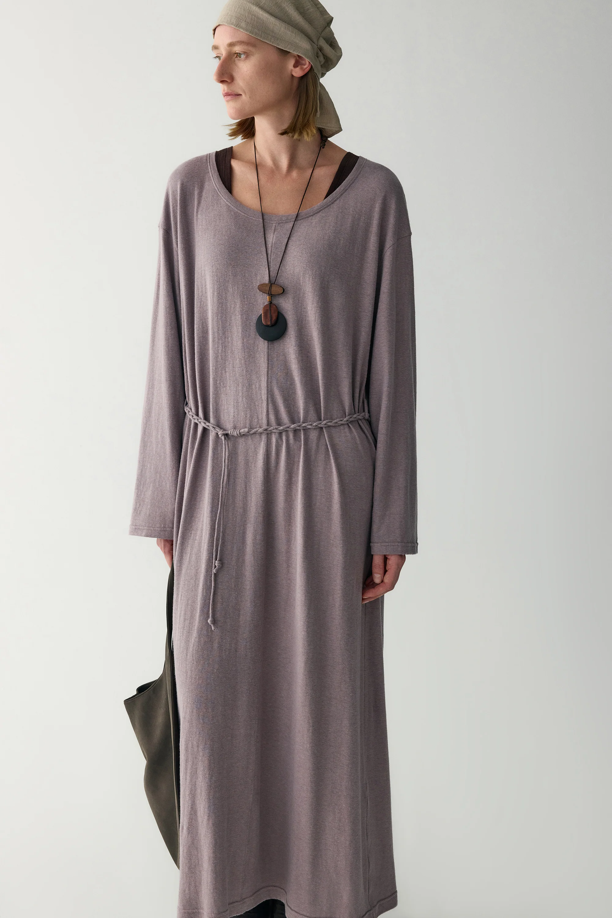 Hemp Round Neck Dress - Image 6