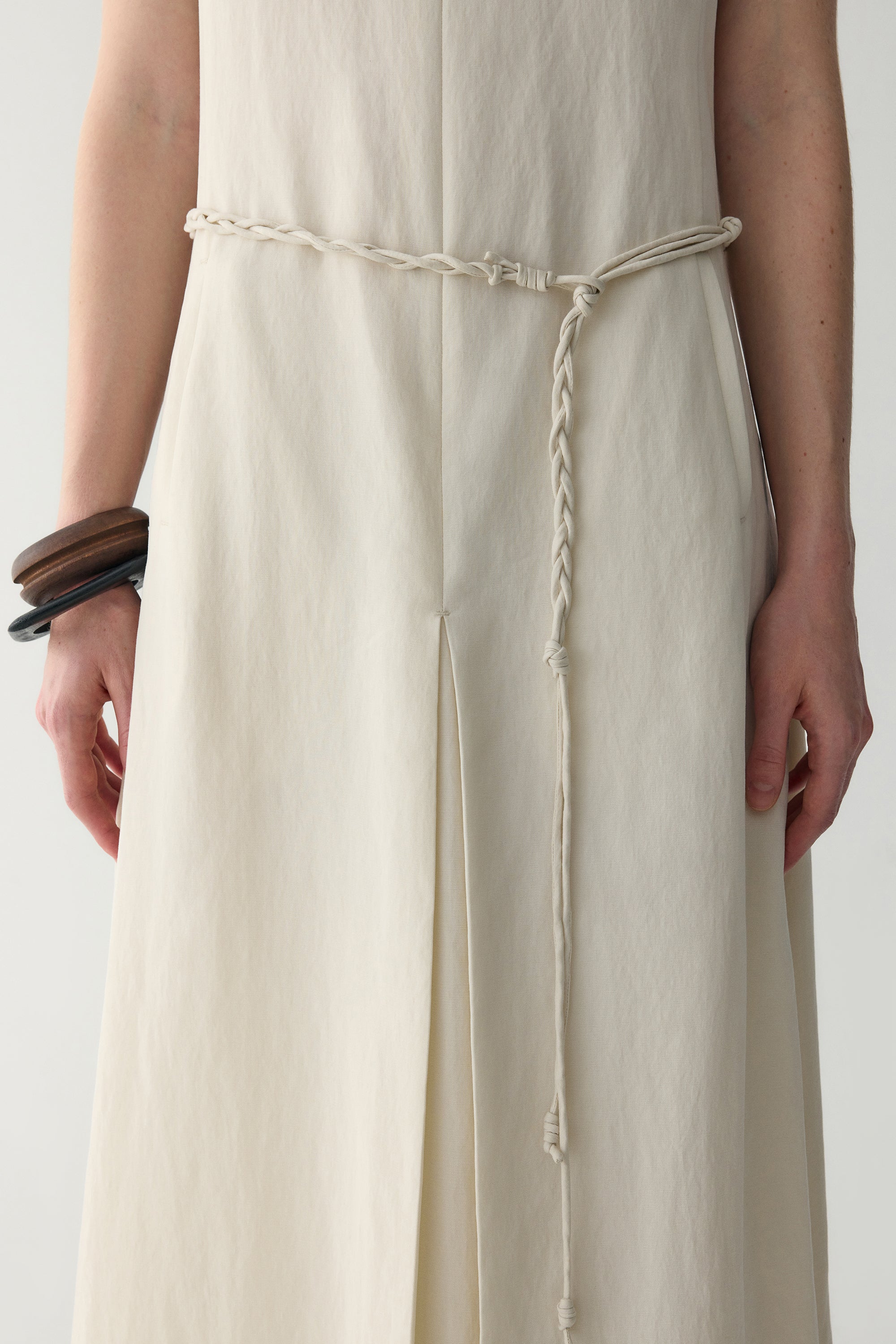 Handmade Belt Sleeveless Dress - Image 8