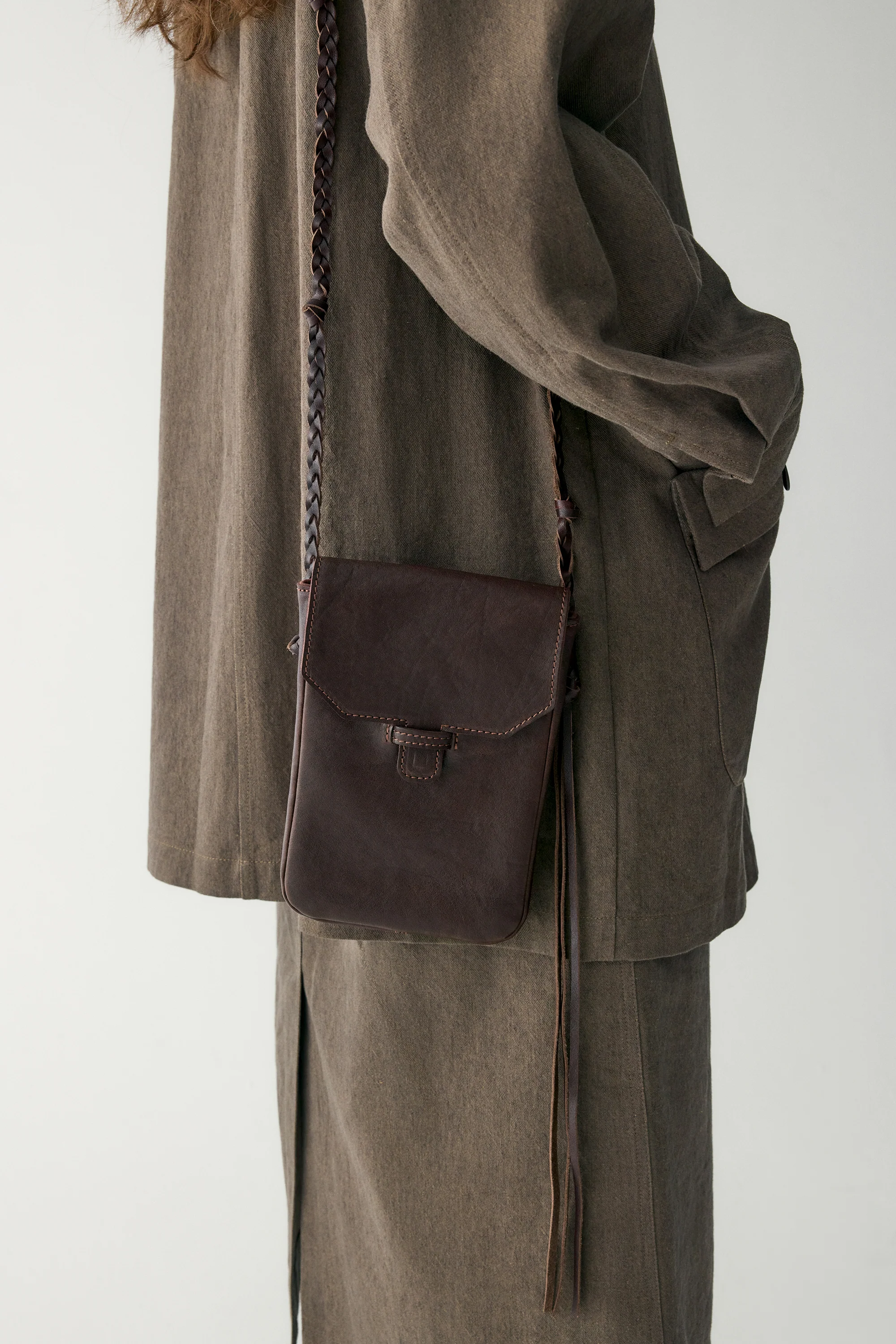 Handmade Calfskin Phone Bag - Image 6