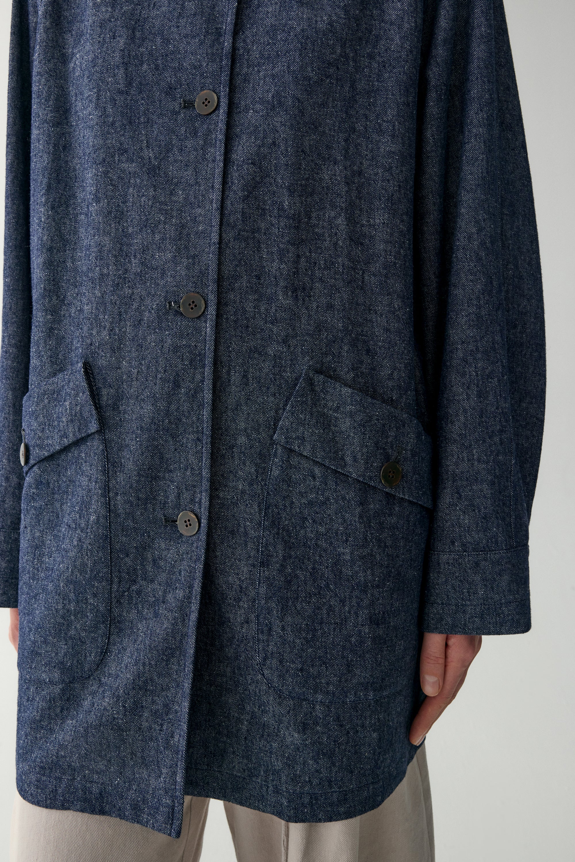 Cotton-linen Denim Jacket - Image 10